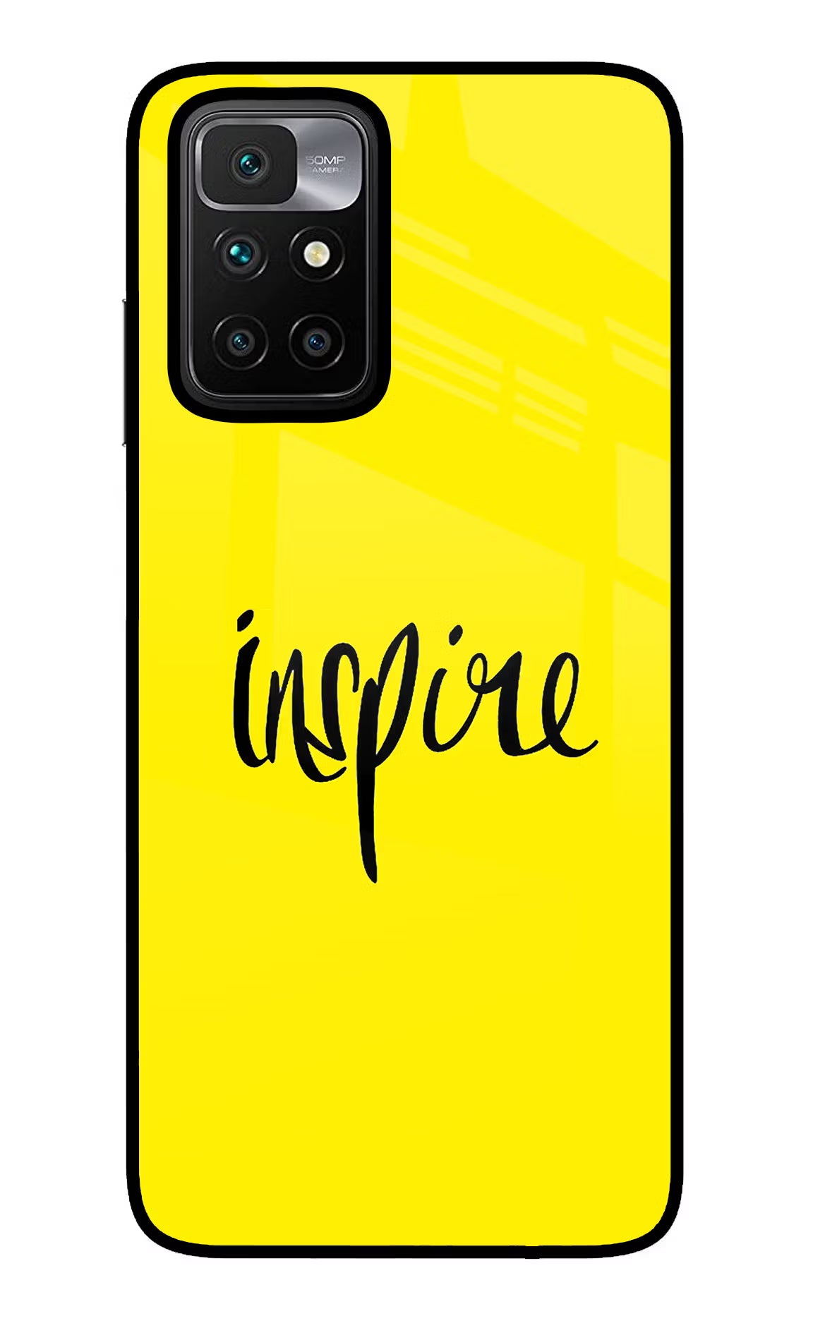 Inspire Redmi 10 Prime Back Cover - Inspire Redmi 10 Prime Glass Case Back Cover by Casekaro Inspire Redmi 10 Prime Glass Case Back Cover by Casekaro