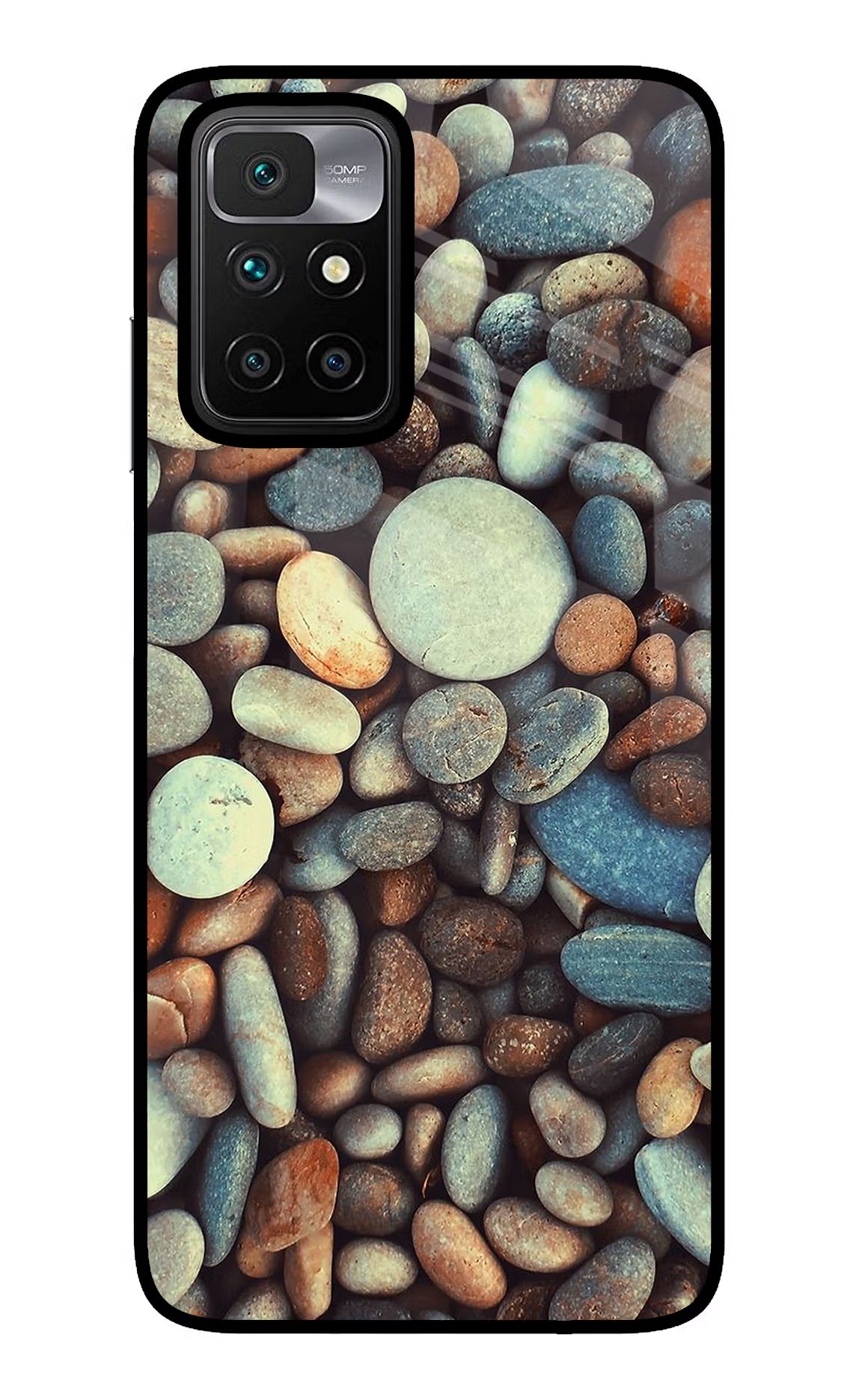Pebble Redmi 10 Prime Back Cover - Pebble Redmi 10 Prime Glass Case Back Cover by Casekaro Pebble Redmi 10 Prime Glass Case Back Cover by Casekaro