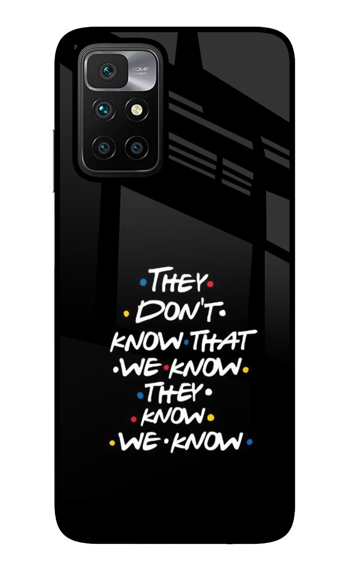 FRIENDS Dialogue Redmi 10 Prime Glass Case - FRIENDS Dialogue Redmi 10 Prime Glass Case FRIENDS Dialogue Redmi 10 Prime Glass Case