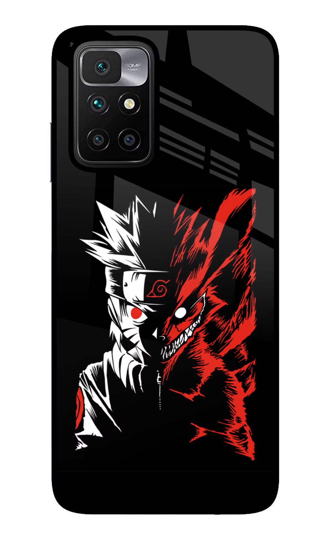 Naruto Two Face Redmi 10 Prime Glass Case - Naruto Two Face Redmi 10 Prime Glass Case Naruto Two Face Redmi 10 Prime Glass Case