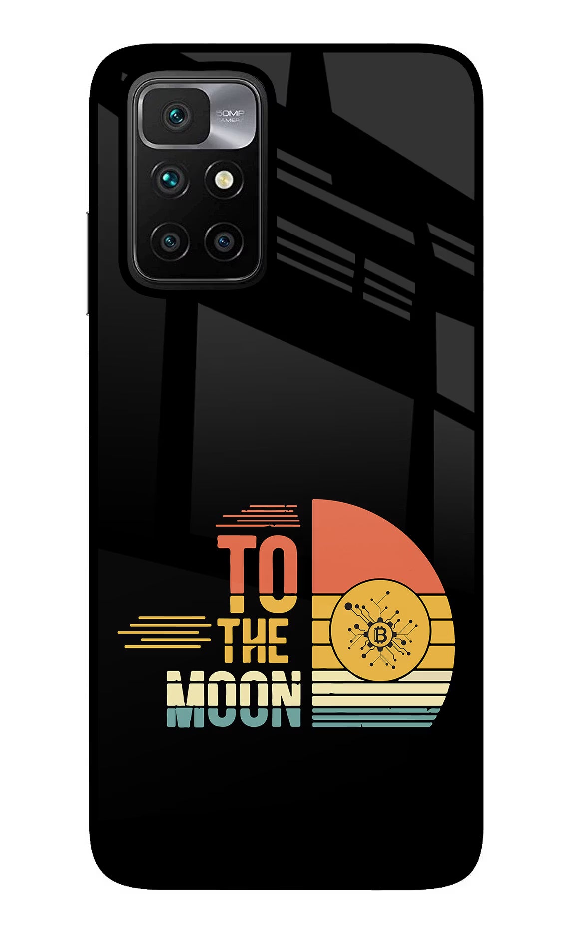 To the Moon Redmi 10 Prime Back Cover - To the Moon Redmi 10 Prime Glass Case Back Cover by Casekaro To the Moon Redmi 10 Prime Glass Case Back Cover by Casekaro