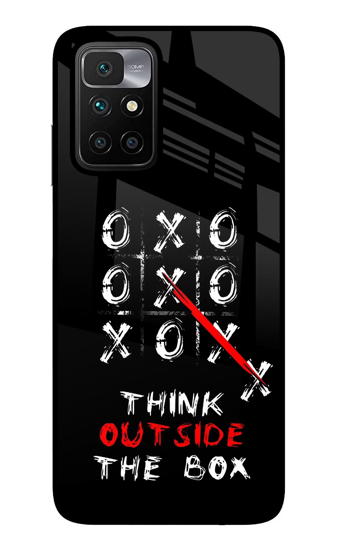 Think out of the BOX Redmi 10 Prime Glass Case - Think out of the BOX Redmi 10 Prime Glass Case Think out of the BOX Redmi 10 Prime Glass Case