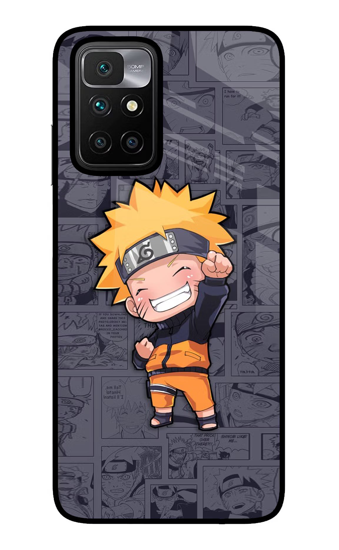 Chota Naruto Redmi 10 Prime Glass Case - Chota Naruto Redmi 10 Prime Glass Case Chota Naruto Redmi 10 Prime Glass Case