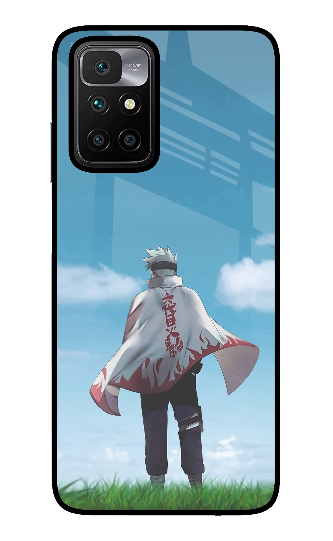 Kakashi Redmi 10 Prime Back Cover - Kakashi Redmi 10 Prime Glass Case Back Cover by Casekaro Kakashi Redmi 10 Prime Glass Case Back Cover by Casekaro