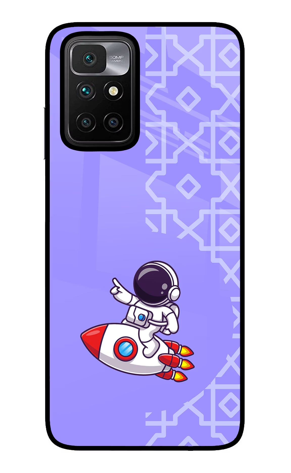 Cute Astronaut Redmi 10 Prime Glass Case - Cute Astronaut Redmi 10 Prime Glass Case Cute Astronaut Redmi 10 Prime Glass Case