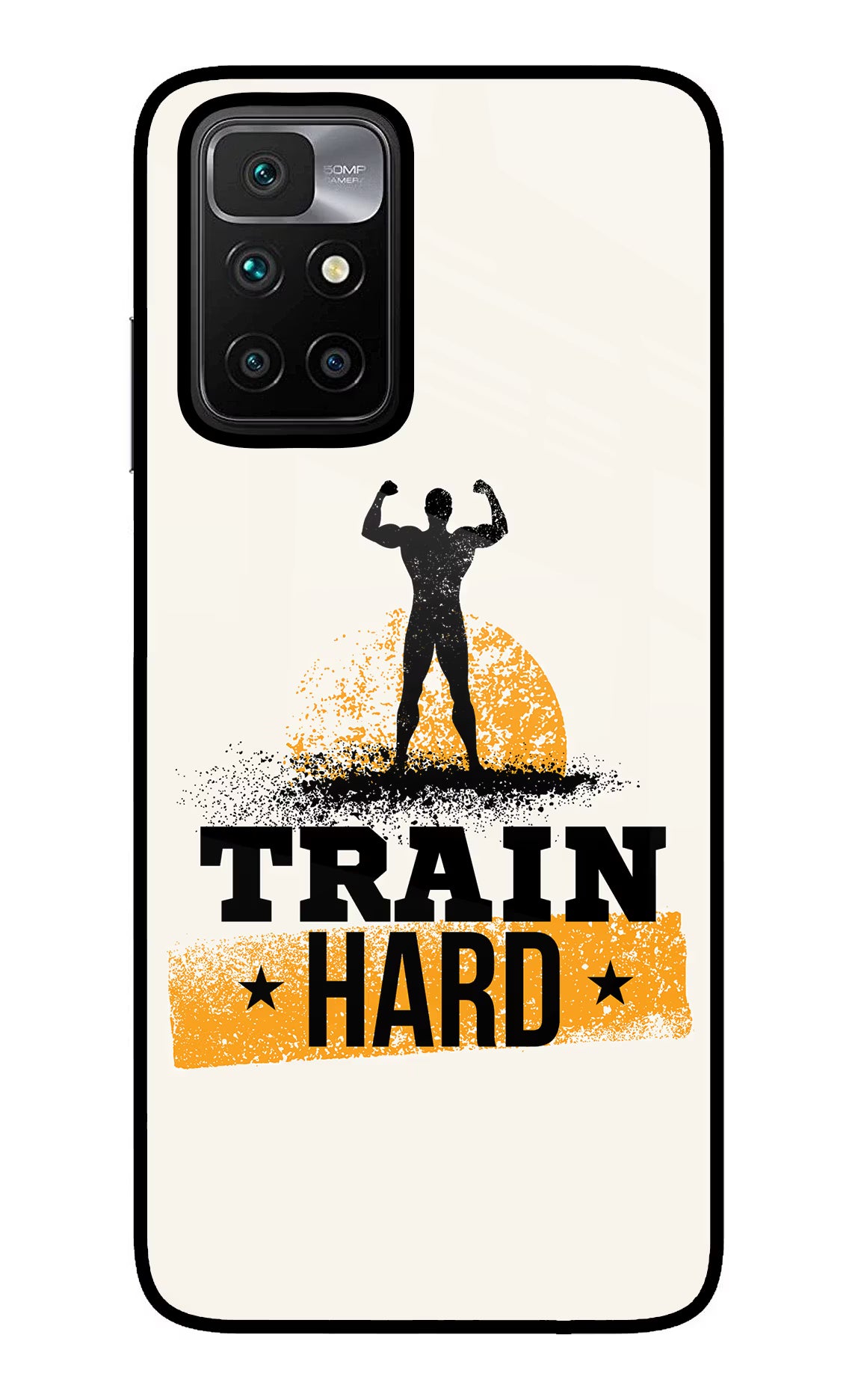 Train Hard Redmi 10 Prime Glass Case - Train Hard Redmi 10 Prime Glass Case Train Hard Redmi 10 Prime Glass Case