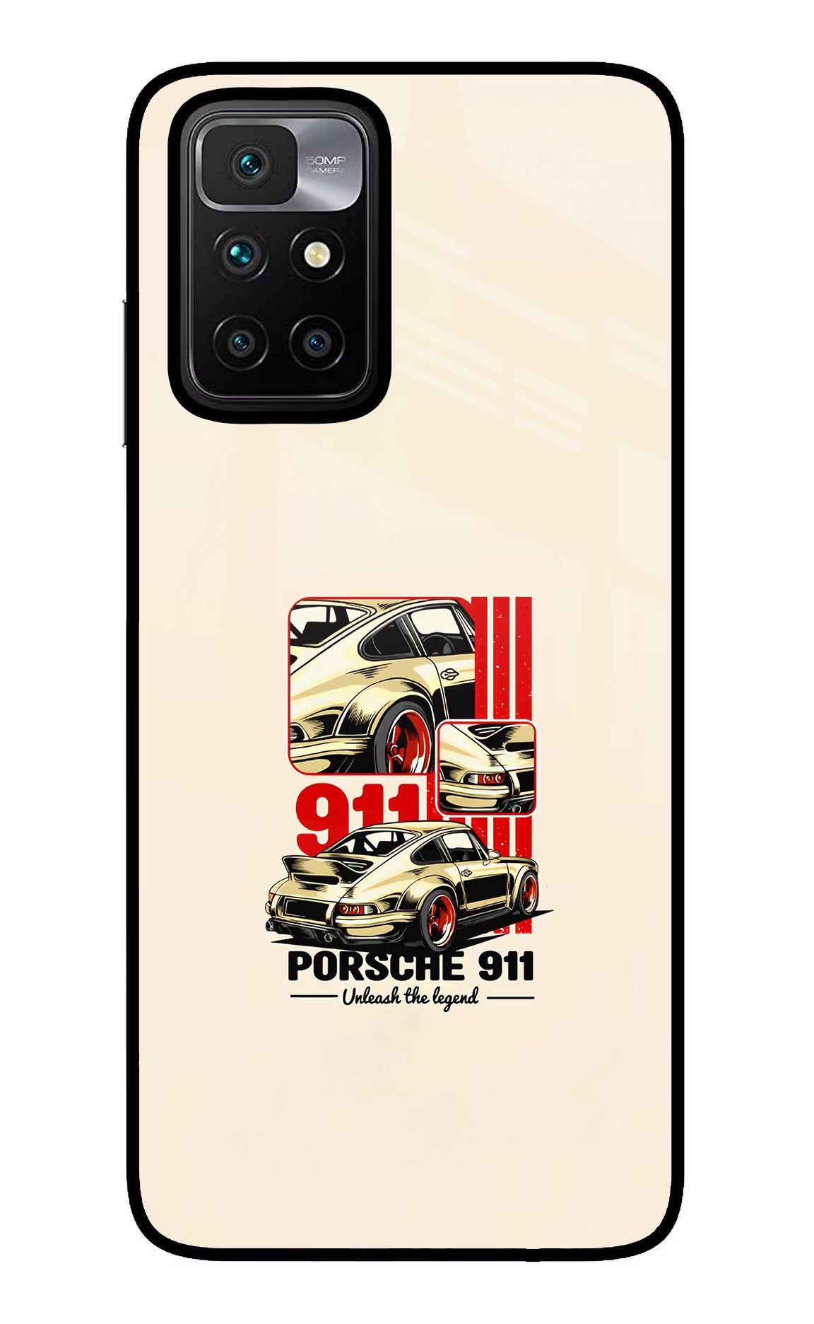 Classic Porsche 911 Redmi 10 Prime Glass Case - Classic Porsche 911 Redmi 10 Prime Glass Case Classic Porsche 911 Redmi 10 Prime Glass Case