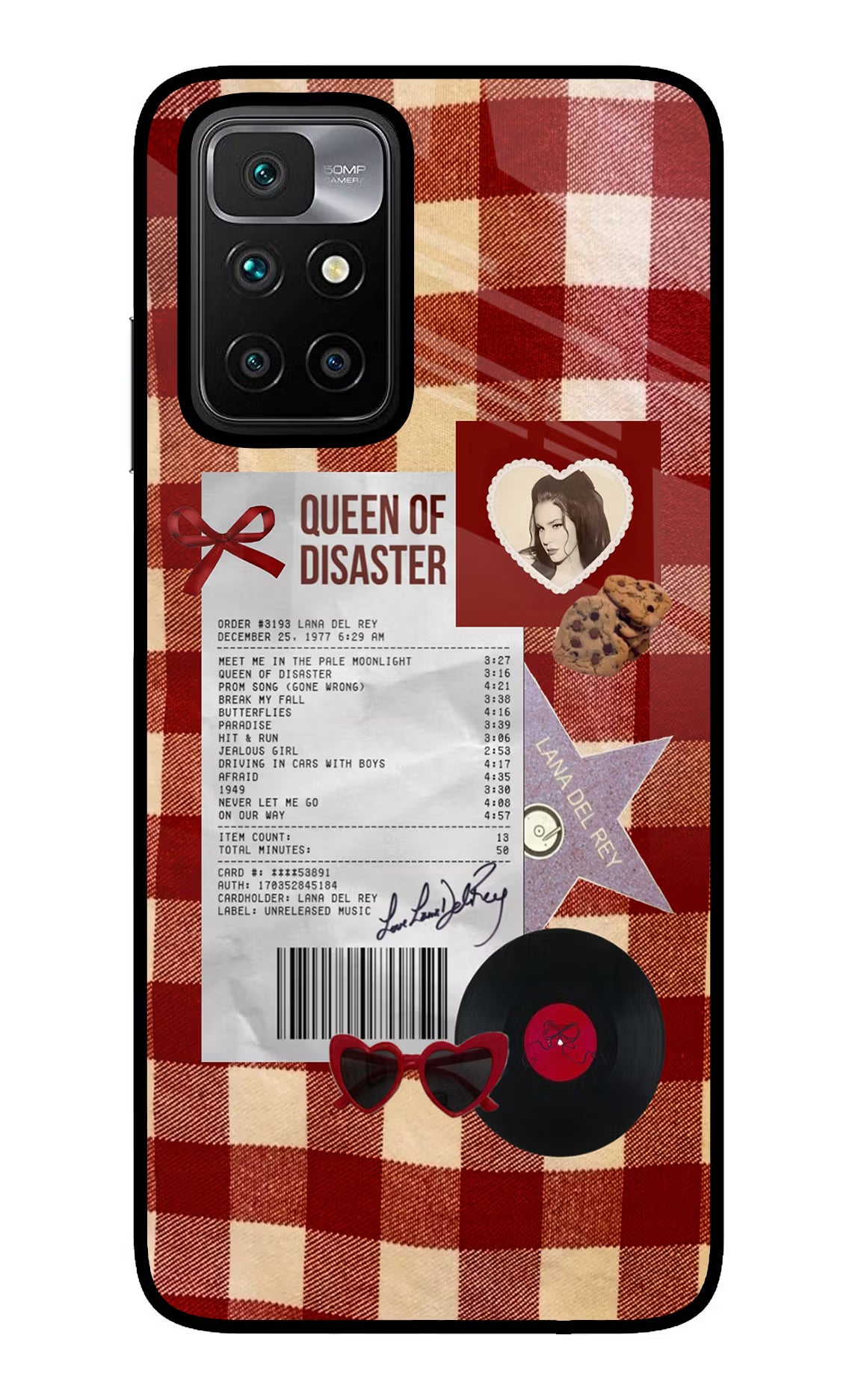 Queen of Disaster Redmi 10 Prime Glass Case - Queen of Disaster Redmi 10 Prime Glass Case Queen of Disaster Redmi 10 Prime Glass Case