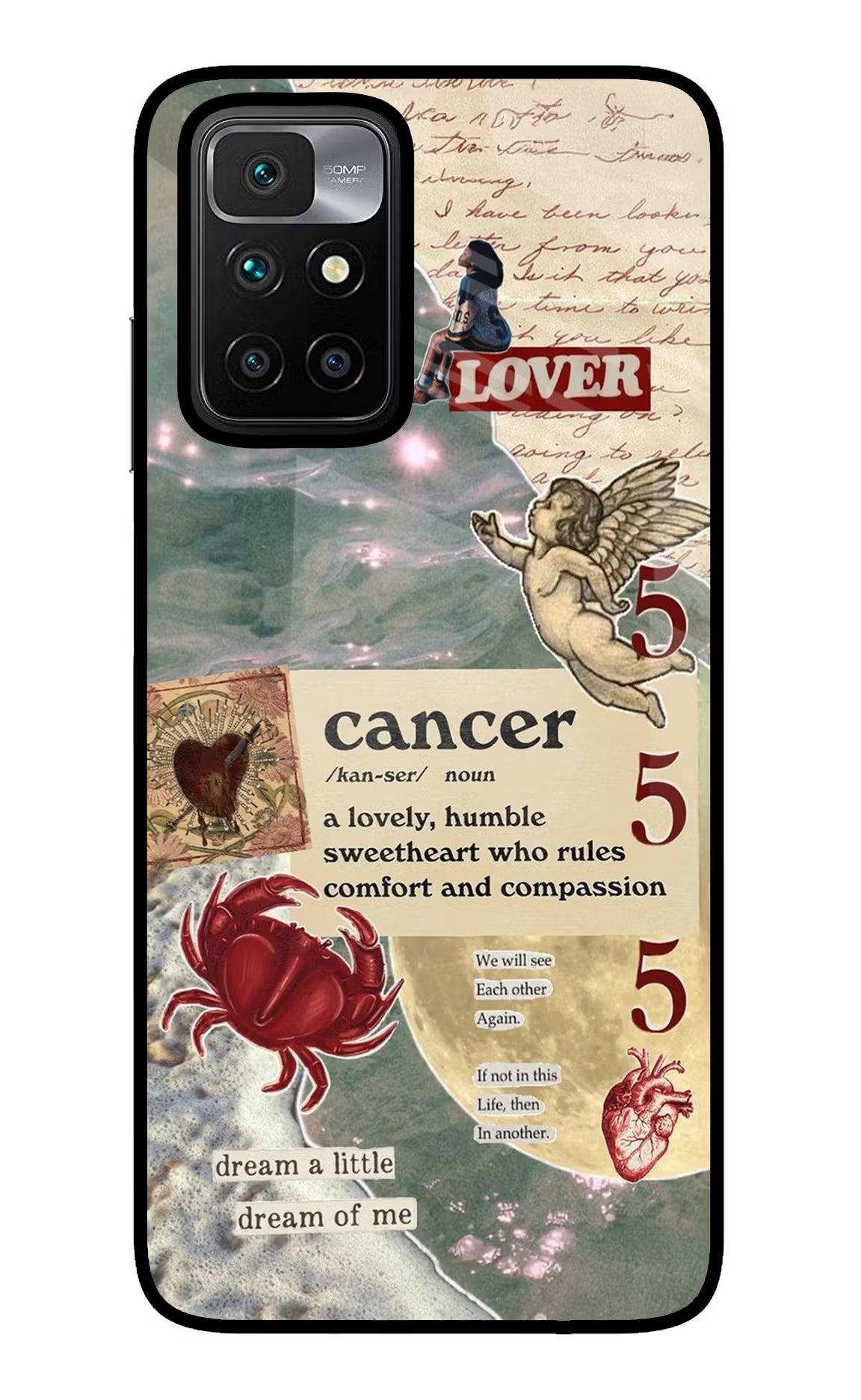 Cancer Zodiac Redmi 10 Prime Glass Case - Cancer Zodiac Redmi 10 Prime Glass Case Cancer Zodiac Redmi 10 Prime Glass Case