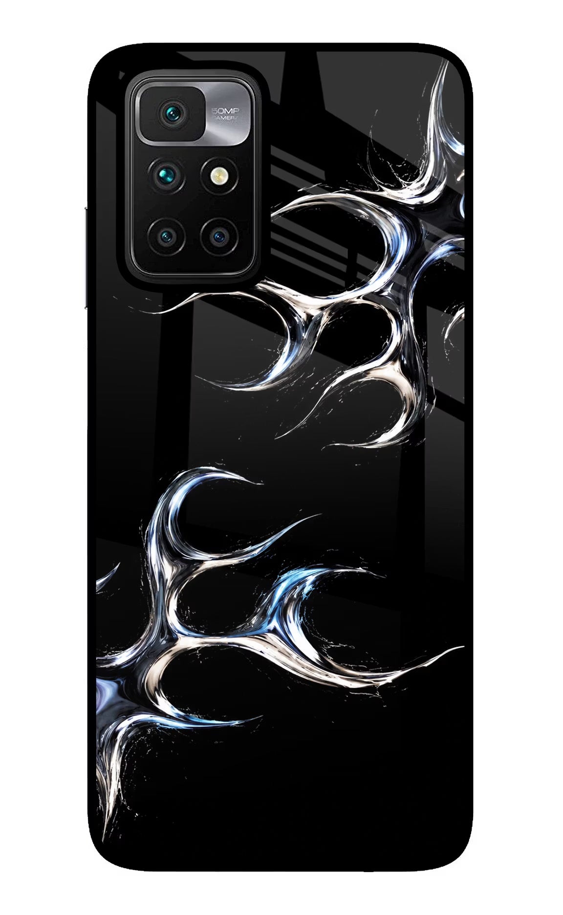 Chrome Tribal Redmi 10 Prime Glass Case - Chrome Tribal Redmi 10 Prime Glass Case Chrome Tribal Redmi 10 Prime Glass Case
