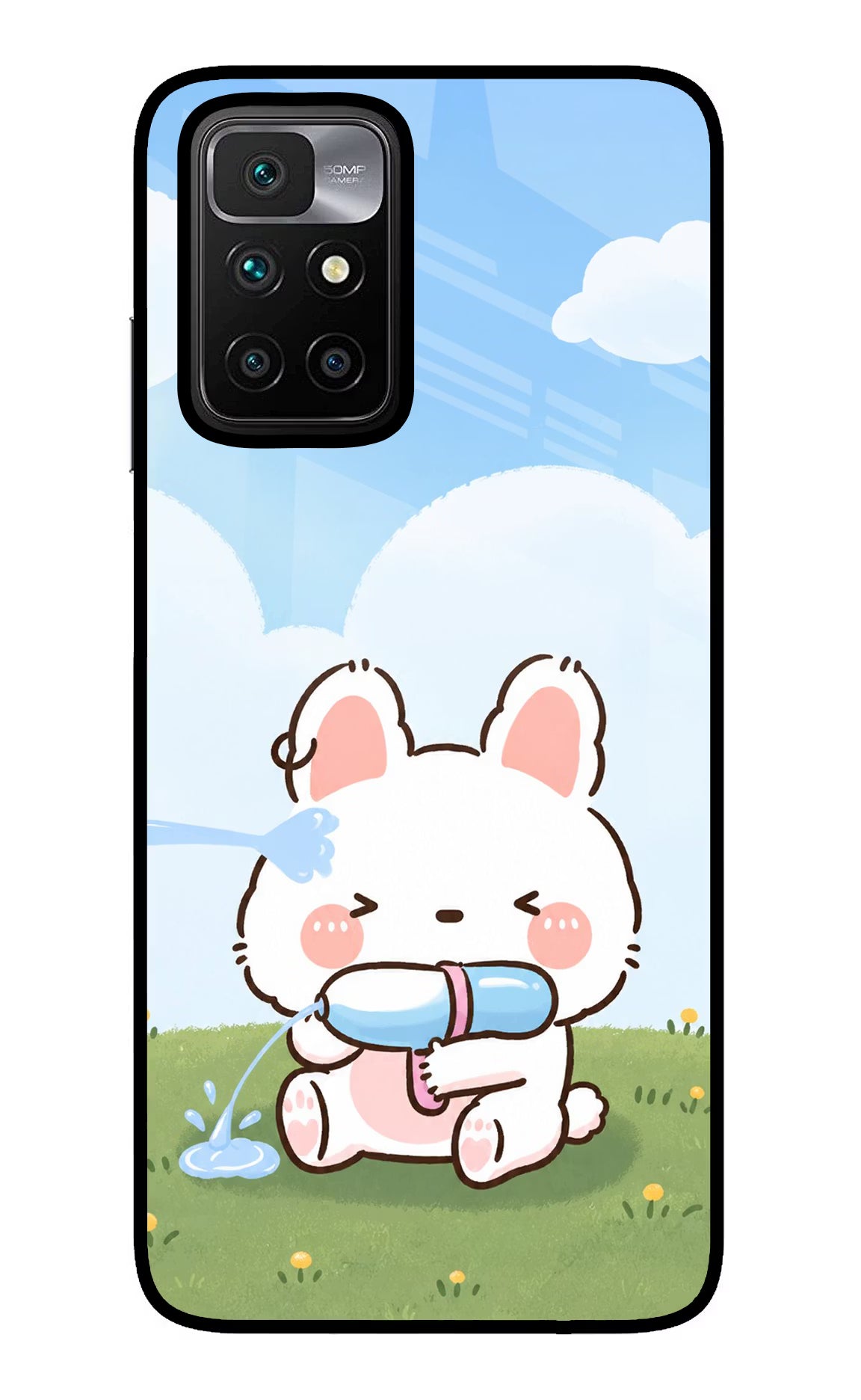 Bunny Treat Redmi 10 Prime Glass Case - Bunny Treat Redmi 10 Prime Glass Case Bunny Treat Redmi 10 Prime Glass Case