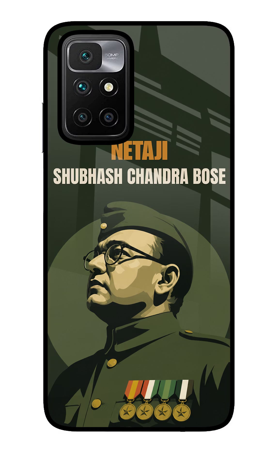 Netaji Legacy Redmi 10 Prime Glass Case - Netaji Legacy Redmi 10 Prime Glass Case Netaji Legacy Redmi 10 Prime Glass Case