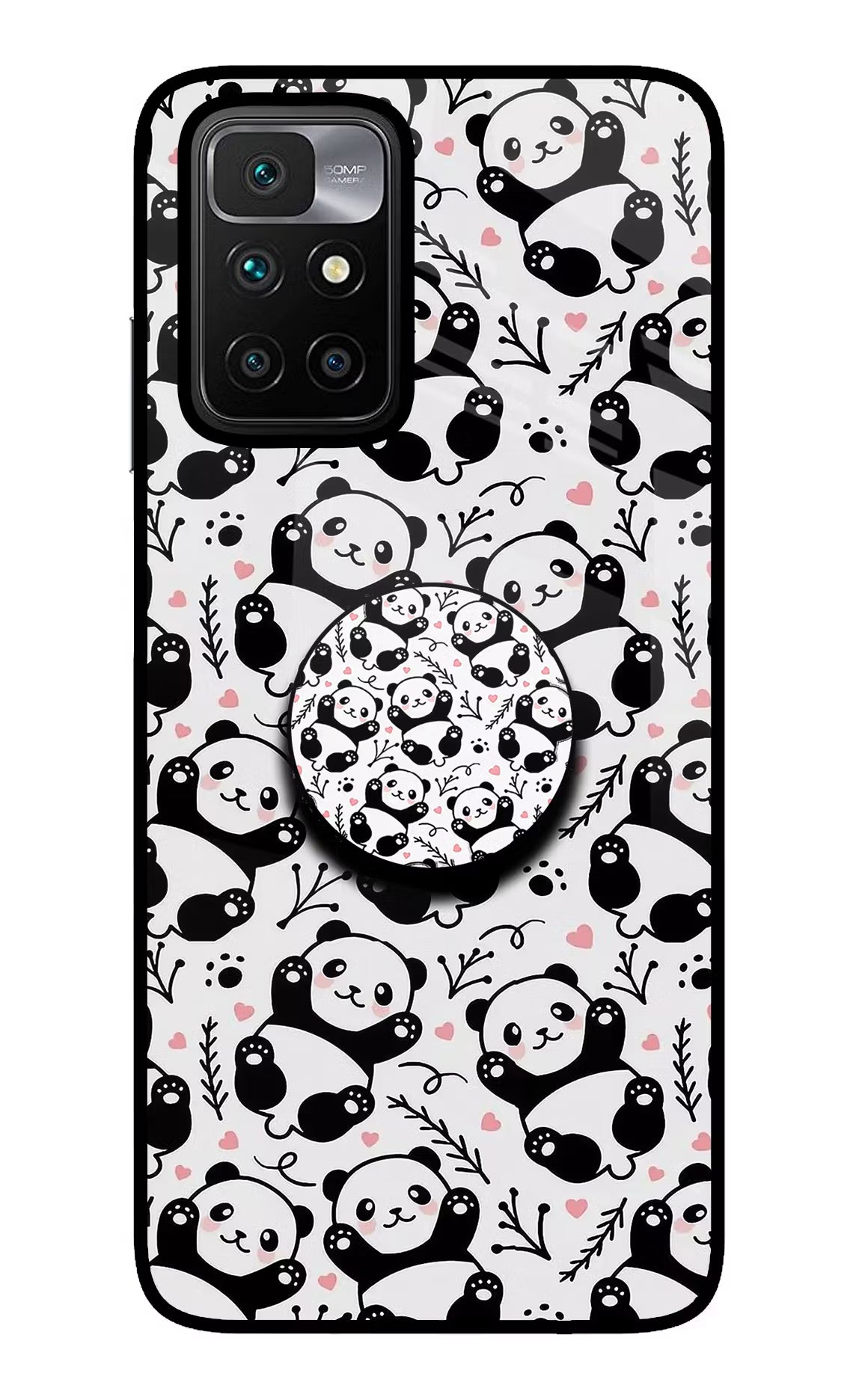 Cute Panda Redmi 10 Prime Pop Case - Cute Panda Redmi 10 Prime Pop Case by Casekaro Cute Panda Redmi 10 Prime Pop Case by Casekaro