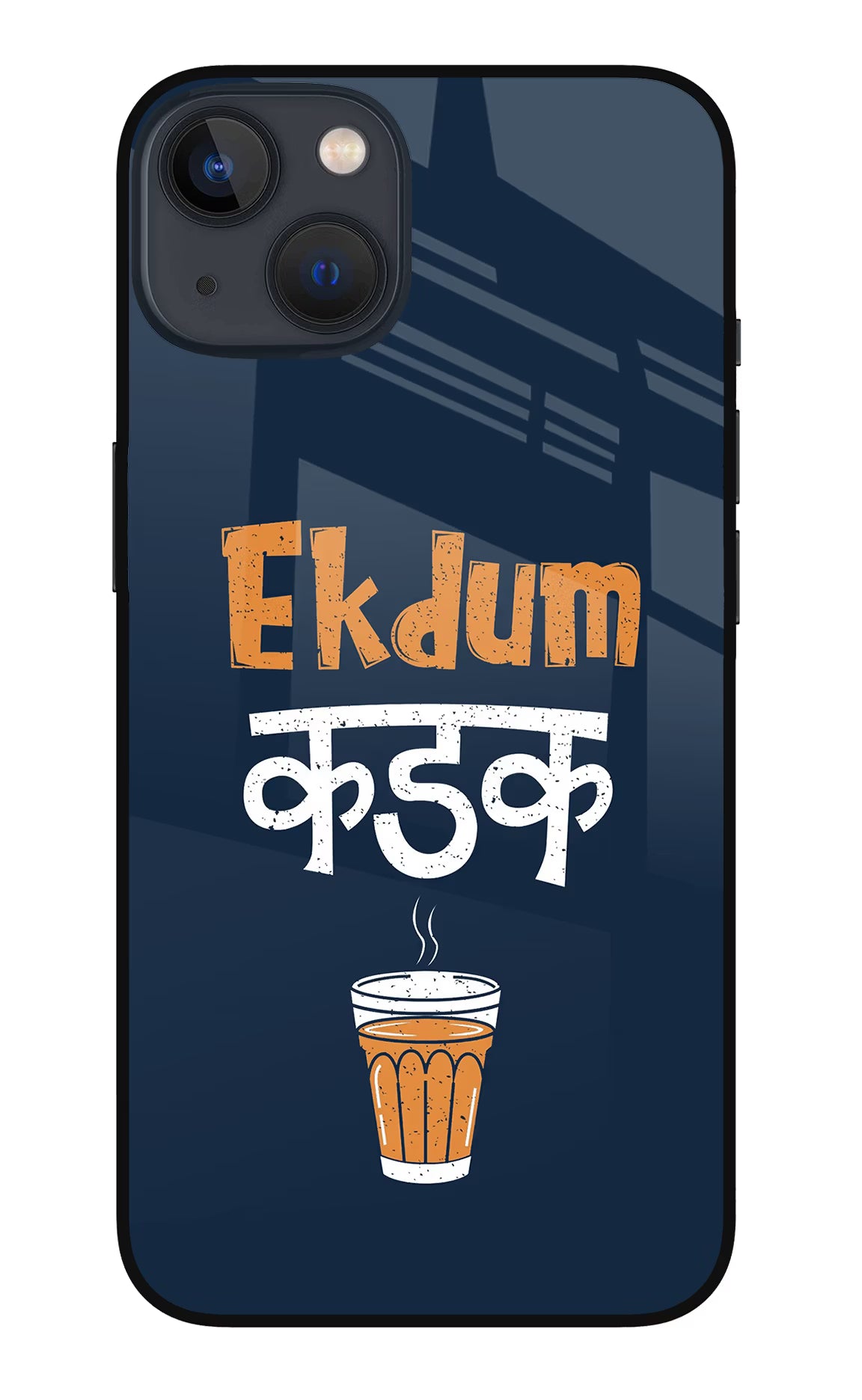 Ekdum Kadak Chai iPhone 13 Glass Case - Ekdum Kadak Chai iPhone 13 Glass Case Ekdum Kadak Chai iPhone 13 Glass Case