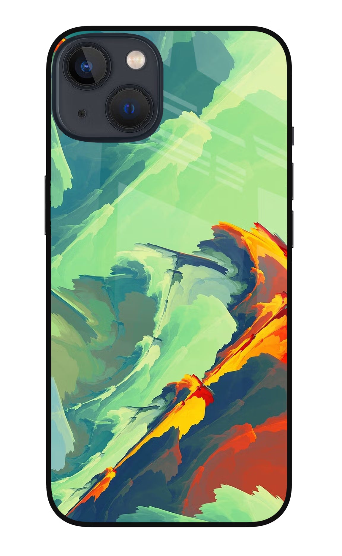 Paint Art iPhone 13 Glass Case - Paint Art iPhone 13 Glass Case Paint Art iPhone 13 Glass Case