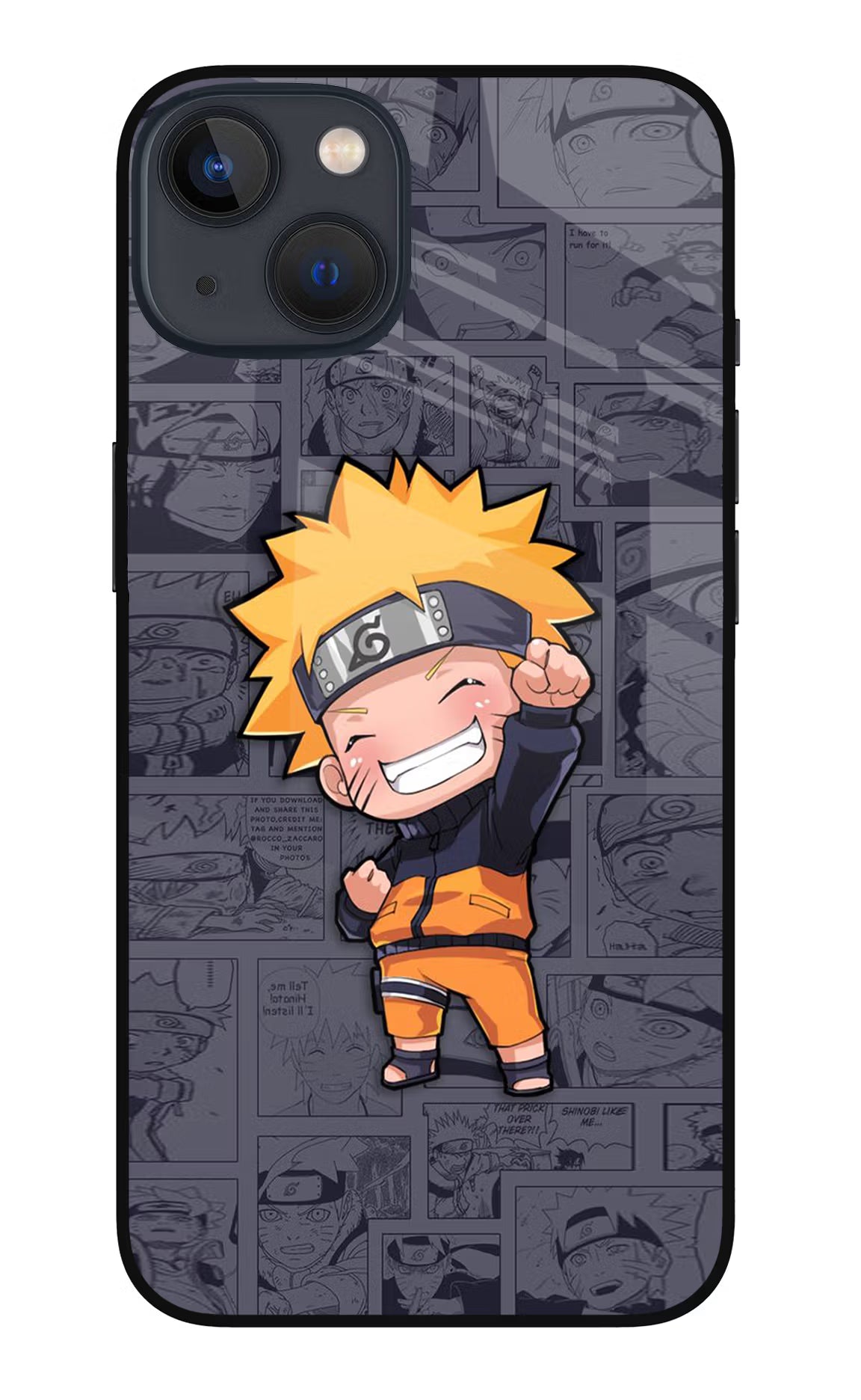 Chota Naruto iPhone 13 Glass Case - Chota Naruto iPhone 13 Glass Case Chota Naruto iPhone 13 Glass Case
