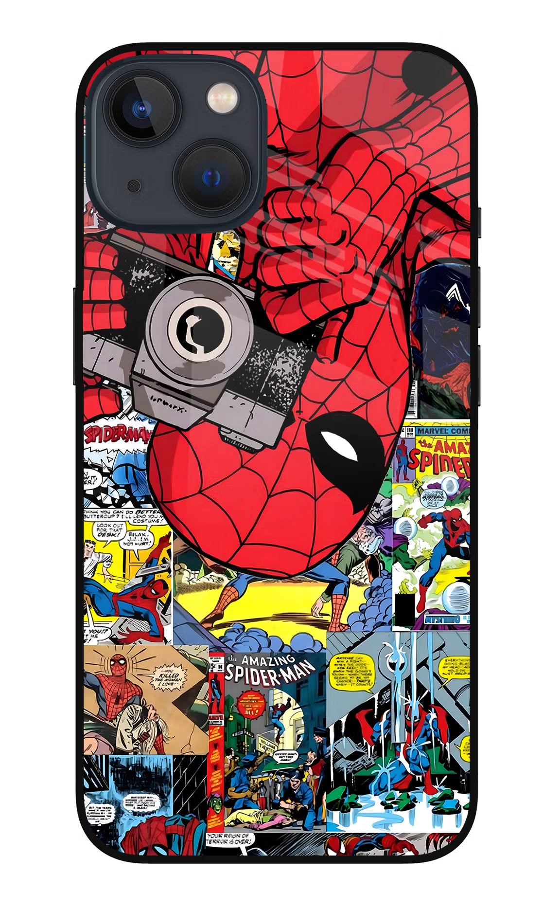 Spider Man iPhone 13 Glass Case - Spider Man iPhone 13 Glass Case Spider Man iPhone 13 Glass Case