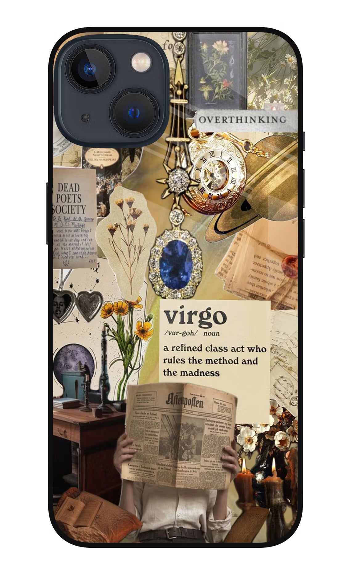 Virgo Zodiac iPhone 13 Glass Case - Virgo Zodiac iPhone 13 Glass Case Virgo Zodiac iPhone 13 Glass Case