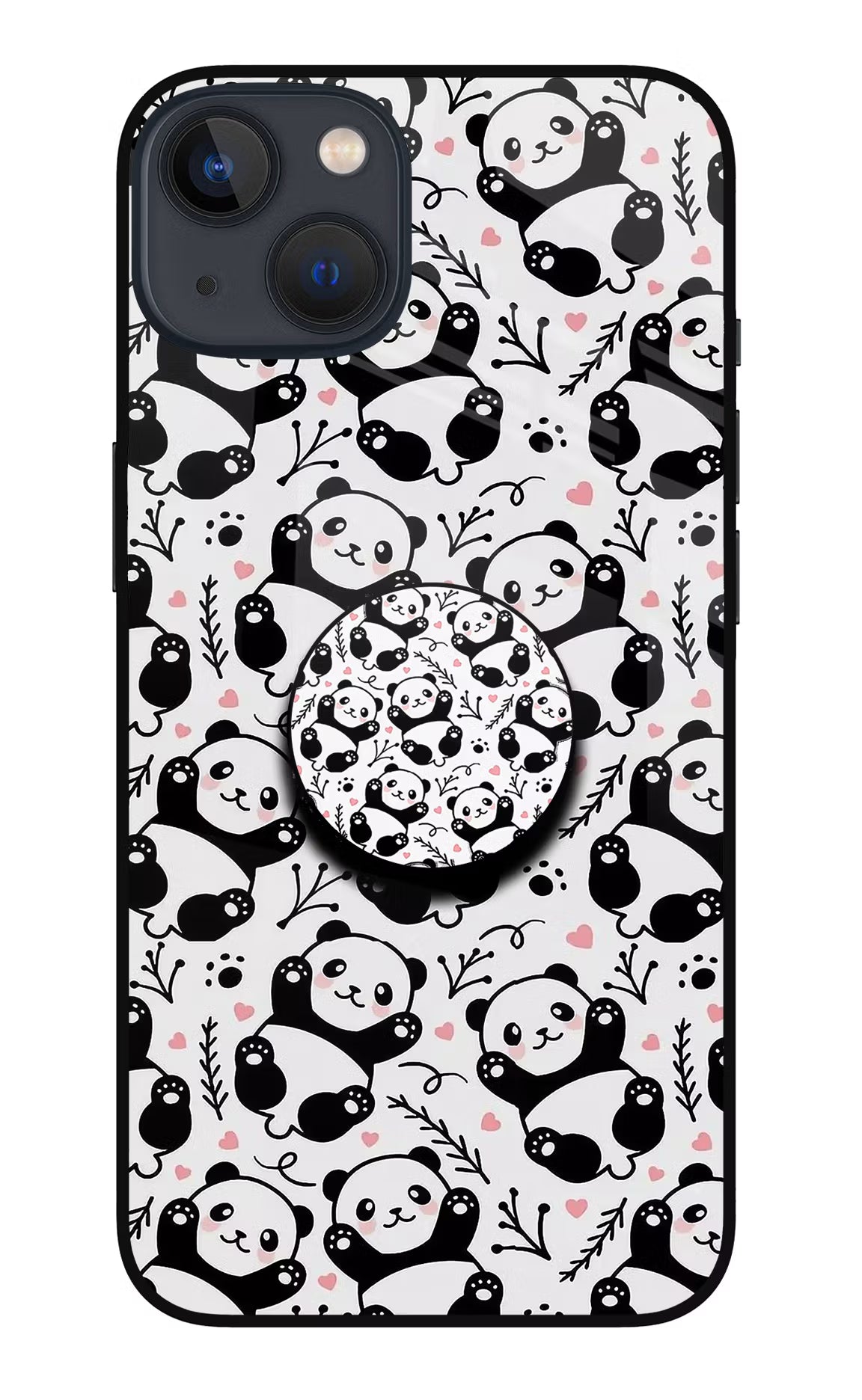 Cute Panda iPhone 13 Glass Case - Cute Panda iPhone 13 Glass Case Cute Panda iPhone 13 Glass Case