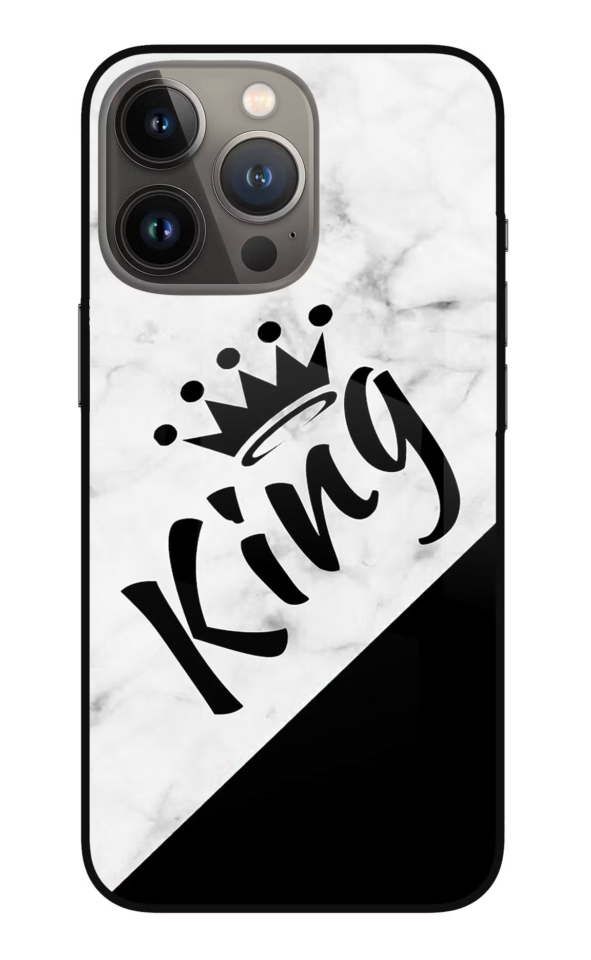 King iPhone 13 Pro Glass Case - King iPhone 13 Pro Glass Case King iPhone 13 Pro Glass Case