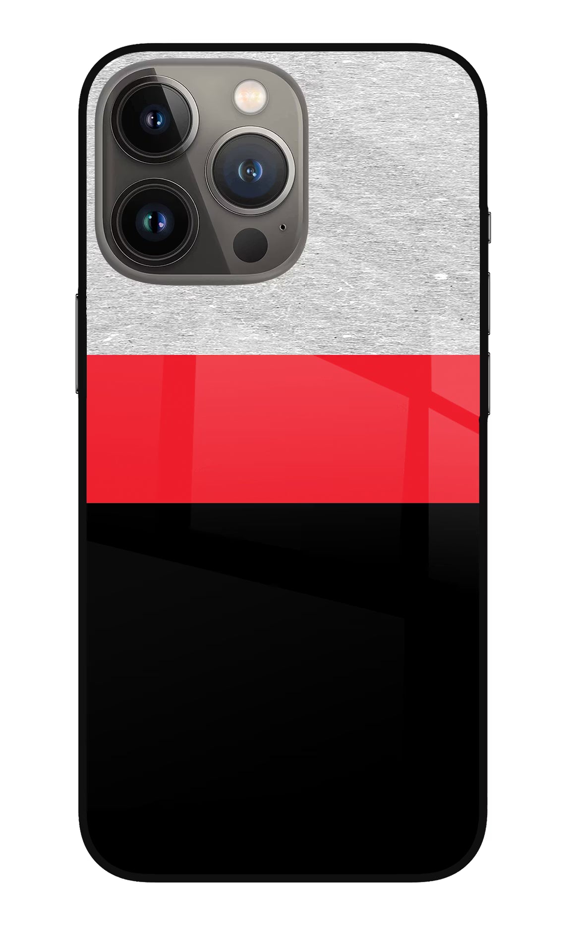 Tri Color Pattern iPhone 13 Pro Glass Case - Tri Color Pattern iPhone 13 Pro Glass Case Tri Color Pattern iPhone 13 Pro Glass Case