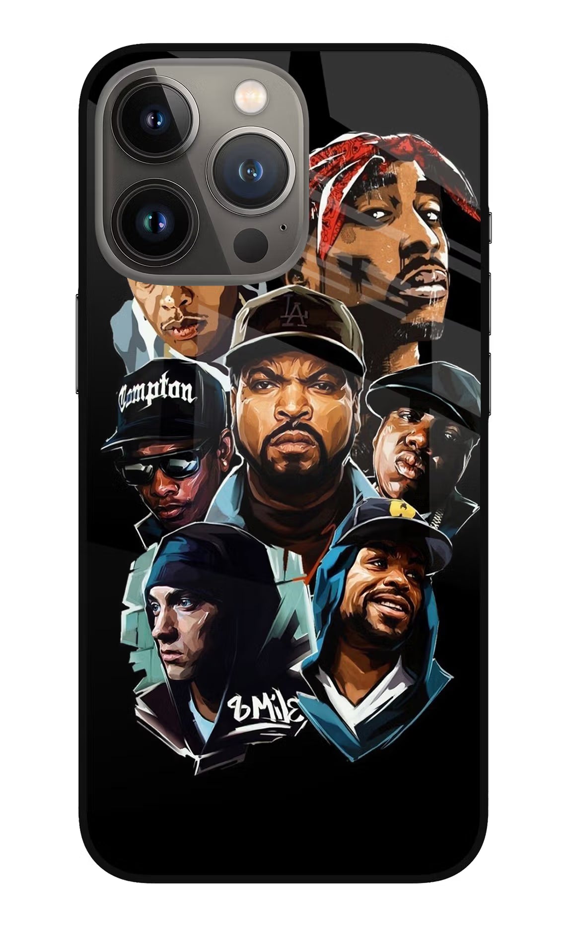 Rappers iPhone 13 Pro Glass Case - Rappers iPhone 13 Pro Glass Case Rappers iPhone 13 Pro Glass Case