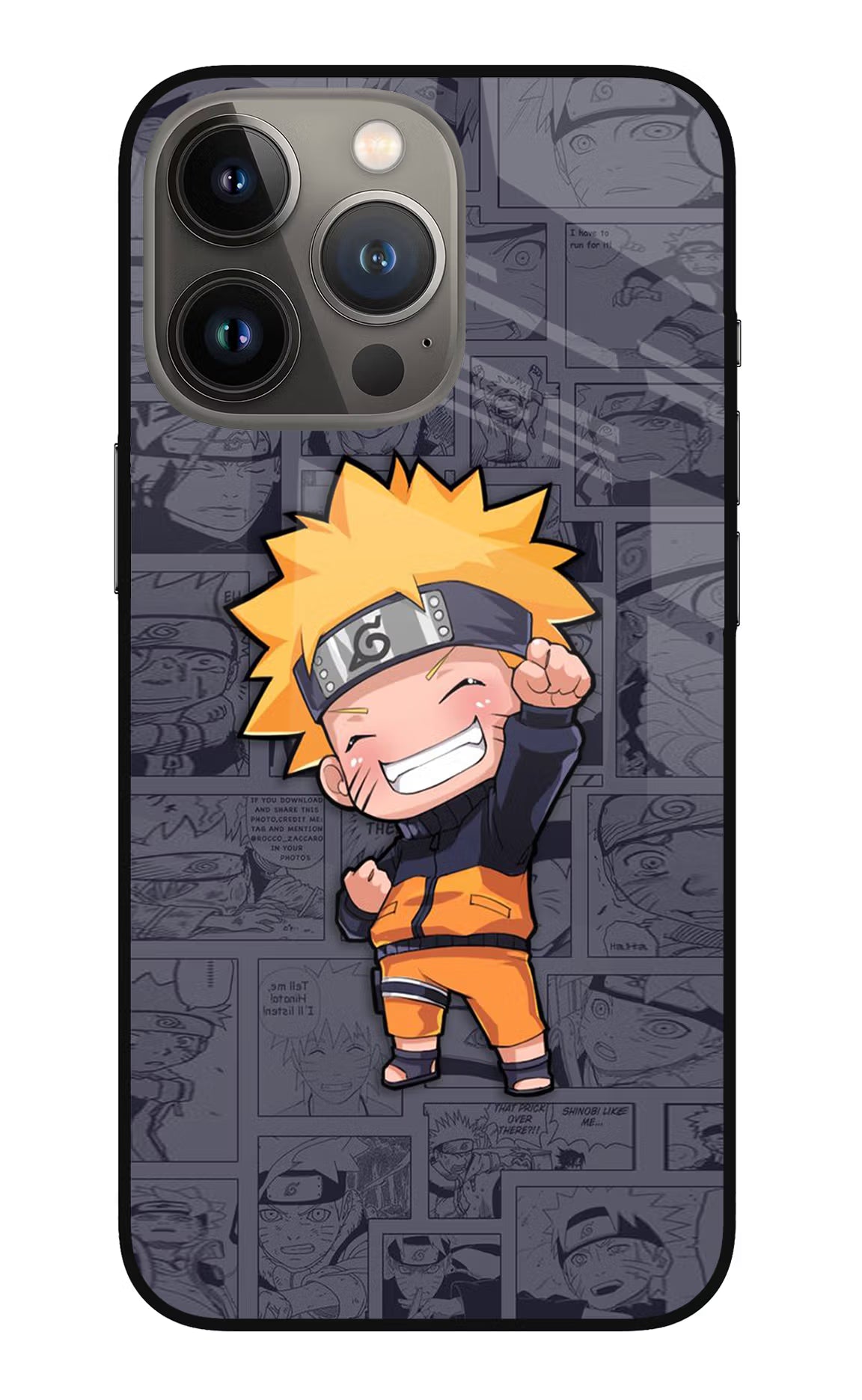 Chota Naruto iPhone 13 Pro Glass Case - Chota Naruto iPhone 13 Pro Glass Case Chota Naruto iPhone 13 Pro Glass Case