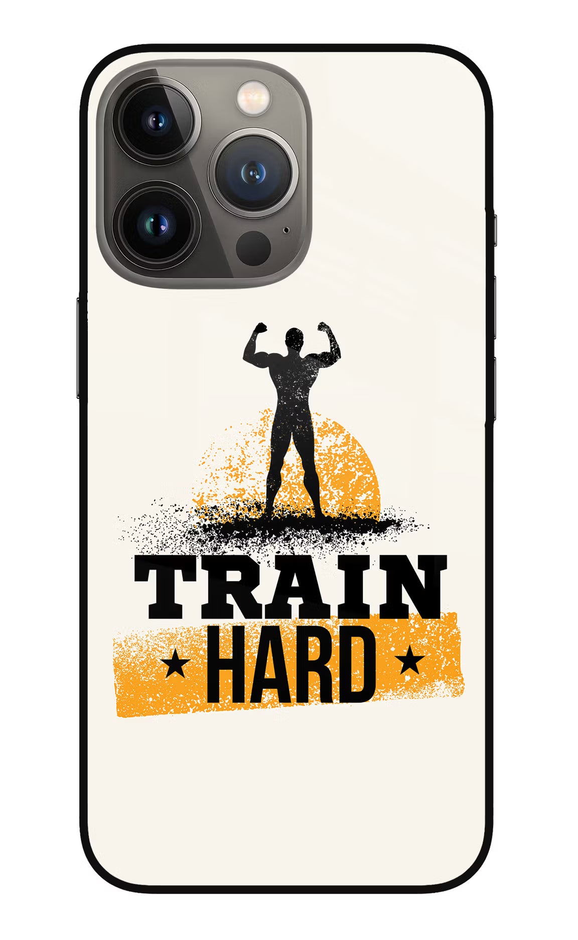 Train Hard iPhone 13 Pro Glass Case - Train Hard iPhone 13 Pro Glass Case Train Hard iPhone 13 Pro Glass Case