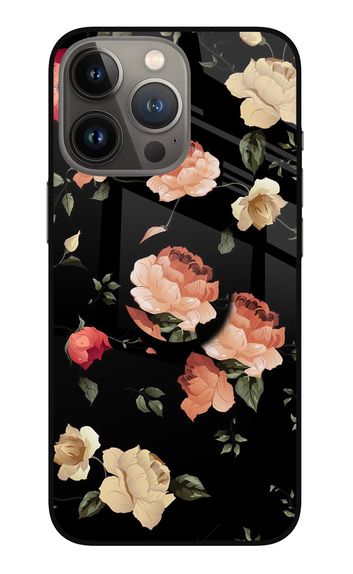 Flowers iPhone 13 Pro Glass Case - Flowers iPhone 13 Pro Glass Case Flowers iPhone 13 Pro Glass Case