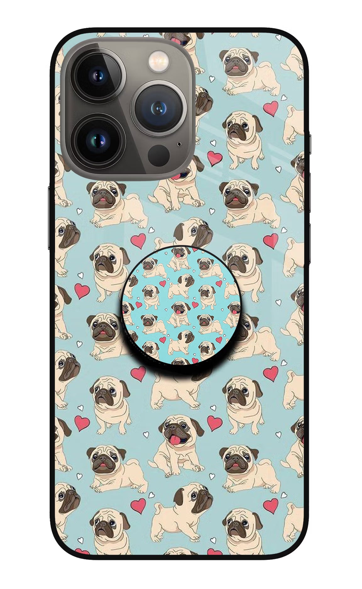 Pug Dog iPhone 13 Pro Glass Case - Pug Dog iPhone 13 Pro Glass Case Pug Dog iPhone 13 Pro Glass Case