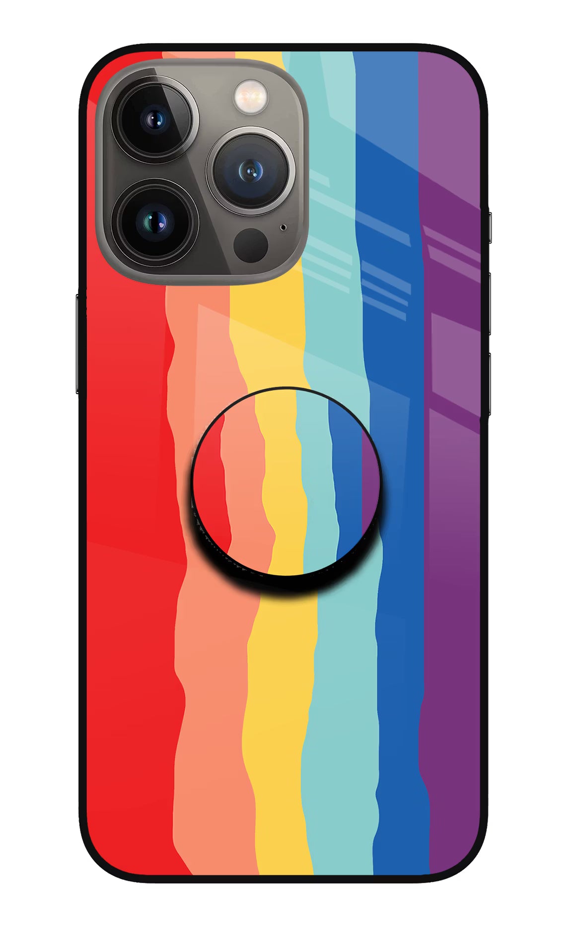 Rainbow iPhone 13 Pro Glass Case - Rainbow iPhone 13 Pro Glass Case Rainbow iPhone 13 Pro Glass Case