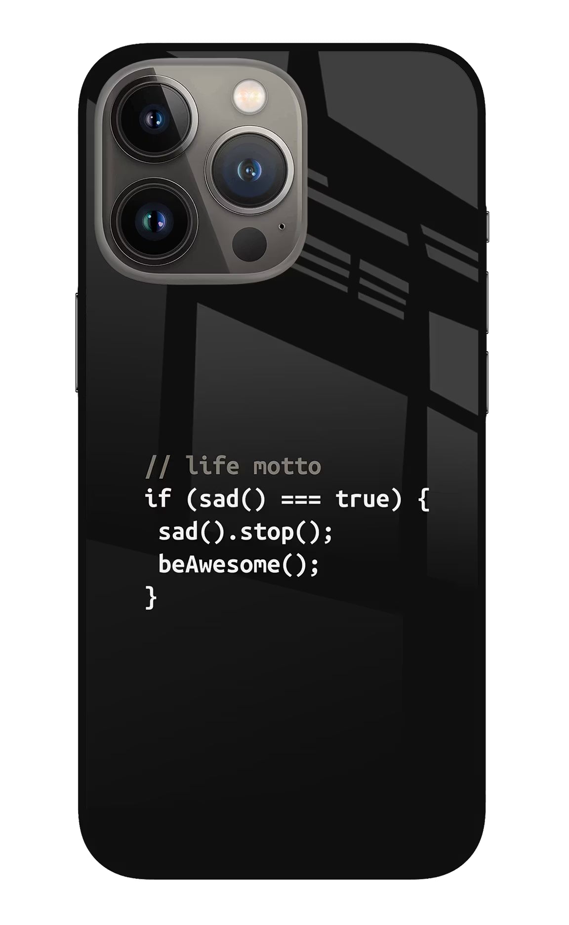Life Motto Code iPhone 13 Pro Max Glass Case - Life Motto Code iPhone 13 Pro Max Glass Case Life Motto Code iPhone 13 Pro Max Glass Case