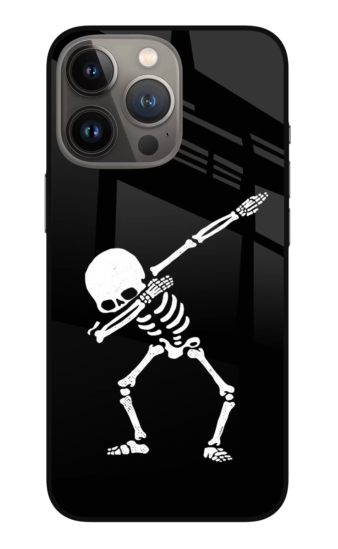 Dabbing Skeleton Art iPhone 13 Pro Max Glass Case - Dabbing Skeleton Art iPhone 13 Pro Max Glass Case Dabbing Skeleton Art iPhone 13 Pro Max Glass Case