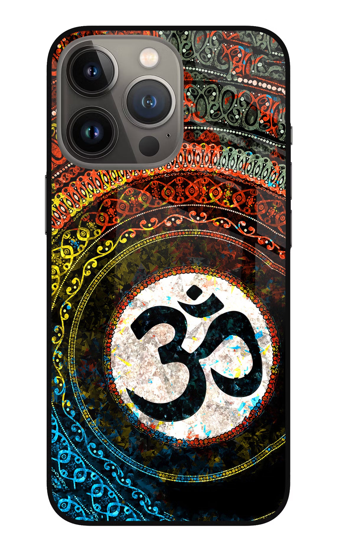 Om Cultural iPhone 13 Pro Max Glass Case - Om Cultural iPhone 13 Pro Max Glass Case Om Cultural iPhone 13 Pro Max Glass Case