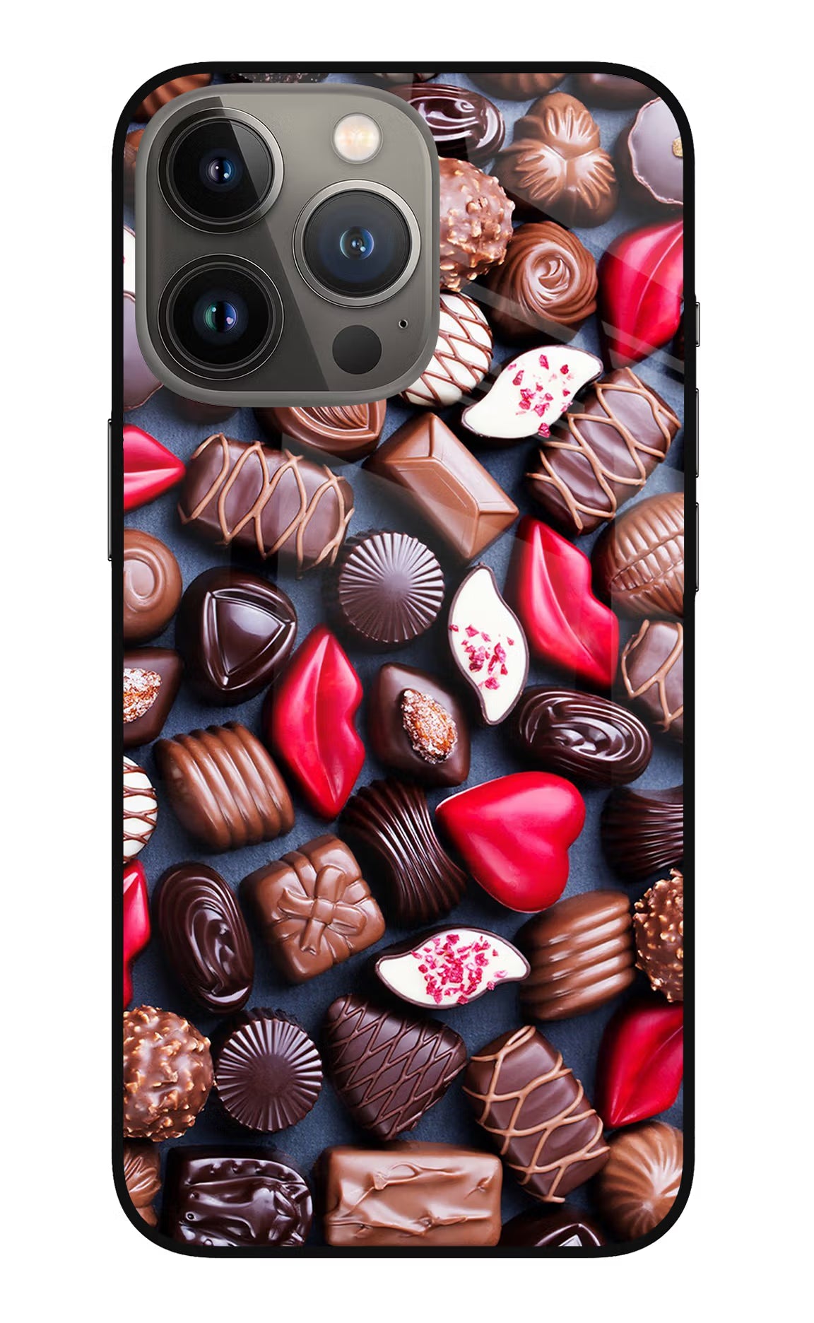 Chocolates iPhone 13 Pro Max Glass Case - Chocolates iPhone 13 Pro Max Glass Case Chocolates iPhone 13 Pro Max Glass Case