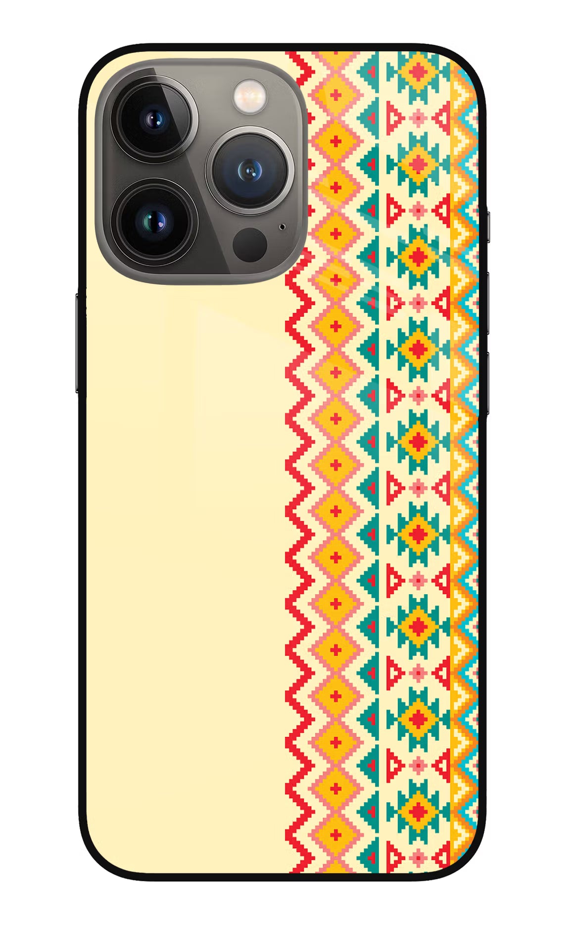 Ethnic Seamless iPhone 13 Pro Max Glass Case - Ethnic Seamless iPhone 13 Pro Max Glass Case Ethnic Seamless iPhone 13 Pro Max Glass Case