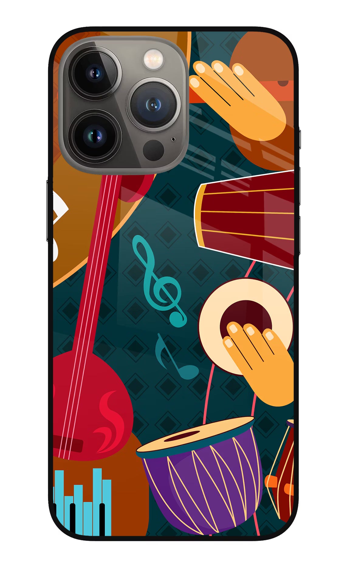 Music Instrument iPhone 13 Pro Max Glass Case - Music Instrument iPhone 13 Pro Max Glass Case Music Instrument iPhone 13 Pro Max Glass Case