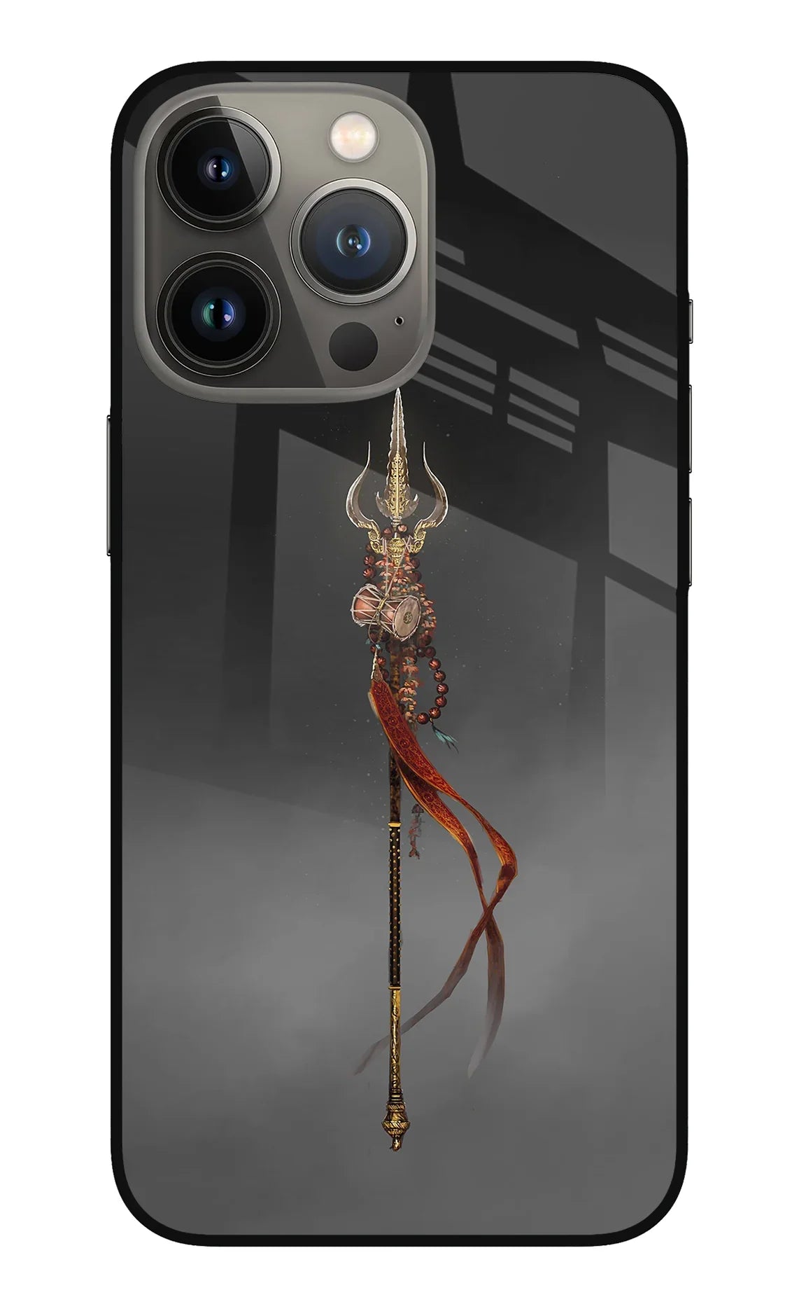 Shiv Trishul iPhone 13 Pro Max Glass Case - Shiv Trishul iPhone 13 Pro Max Glass Case Shiv Trishul iPhone 13 Pro Max Glass Case