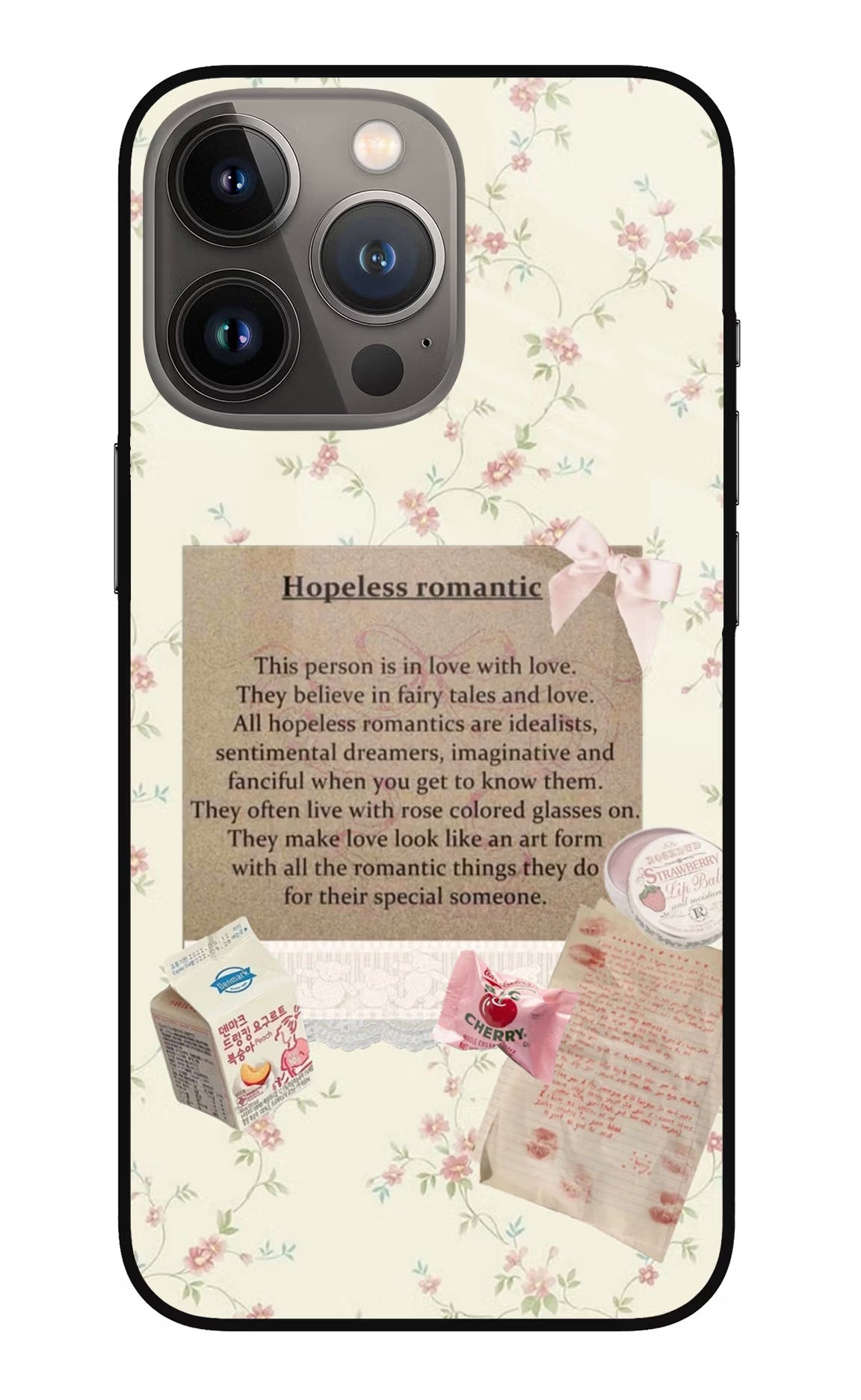 Hopeless Romantic iPhone 13 Pro Max Glass Case - Hopeless Romantic iPhone 13 Pro Max Glass Case Hopeless Romantic iPhone 13 Pro Max Glass Case