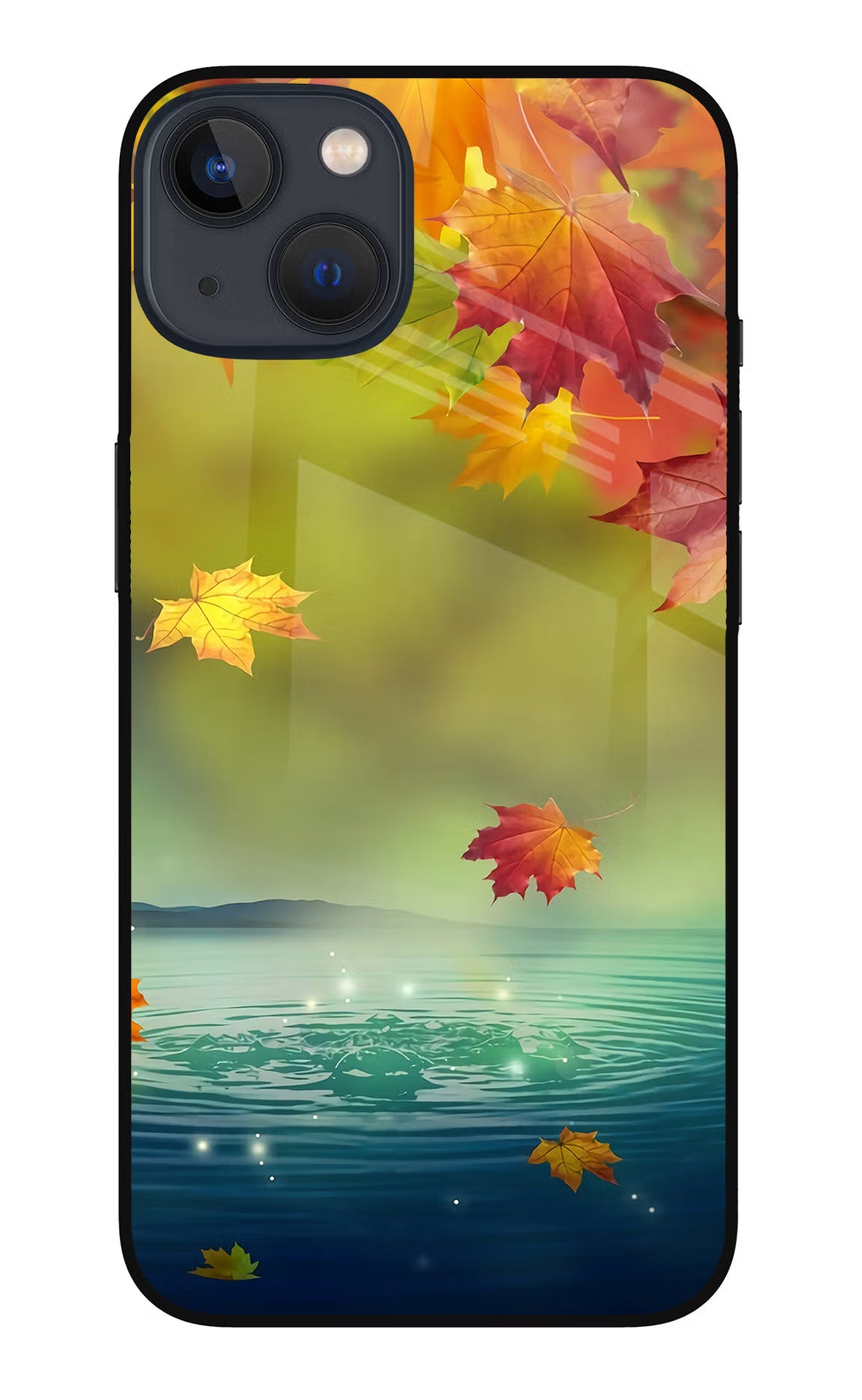 Flowers iPhone 13 Mini Glass Case - Flowers iPhone 13 Mini Glass Case Flowers iPhone 13 Mini Glass Case