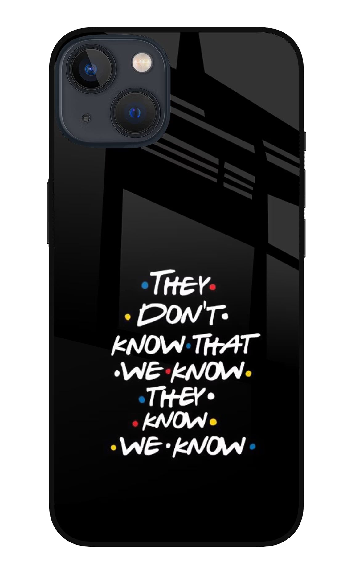 FRIENDS Dialogue iPhone 13 Mini Glass Case - FRIENDS Dialogue iPhone 13 Mini Glass Case FRIENDS Dialogue iPhone 13 Mini Glass Case