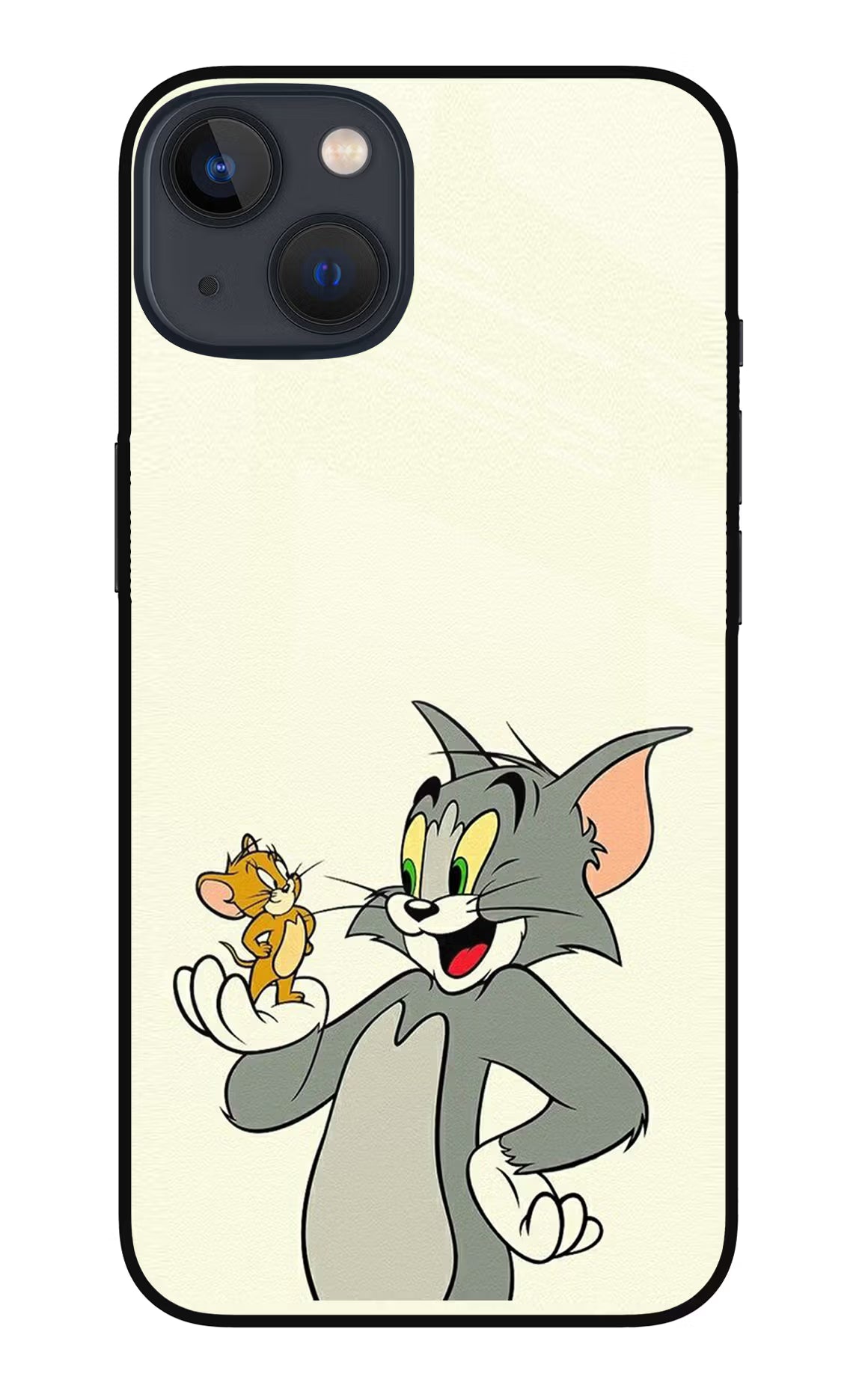 Tom & Jerry iPhone 13 Mini Glass Case - Tom & Jerry iPhone 13 Mini Glass Case Tom & Jerry iPhone 13 Mini Glass Case