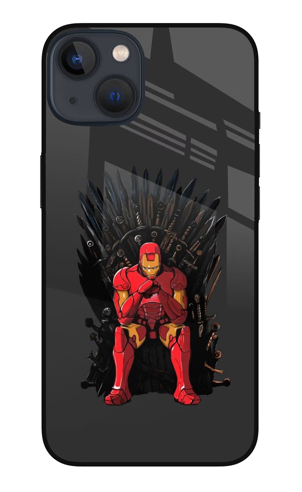Ironman Throne iPhone 13 Mini Glass Case - Ironman Throne iPhone 13 Mini Glass Case Ironman Throne iPhone 13 Mini Glass Case