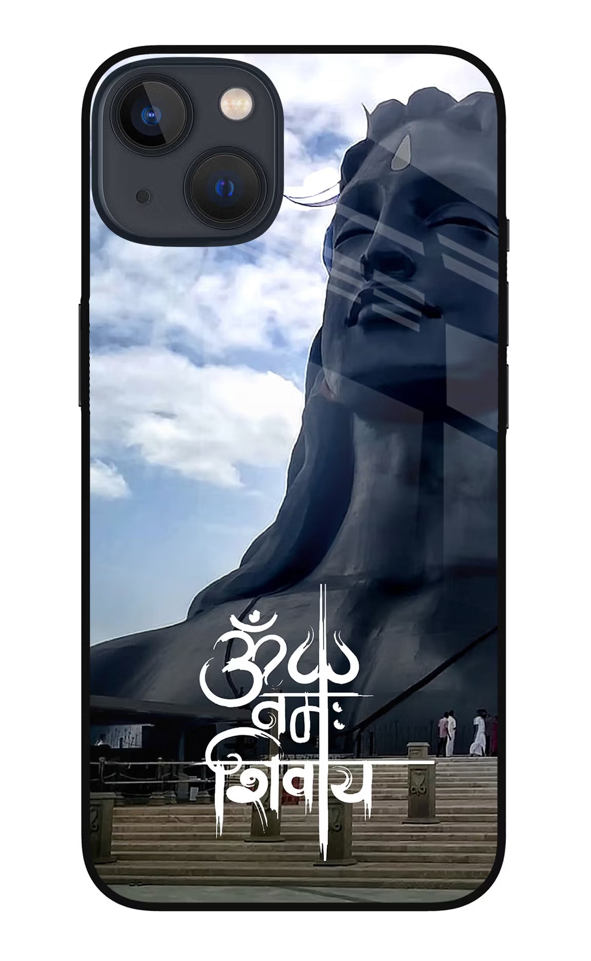 Om Namah Shivay iPhone 13 Mini Glass Case - Om Namah Shivay iPhone 13 Mini Glass Case Om Namah Shivay iPhone 13 Mini Glass Case