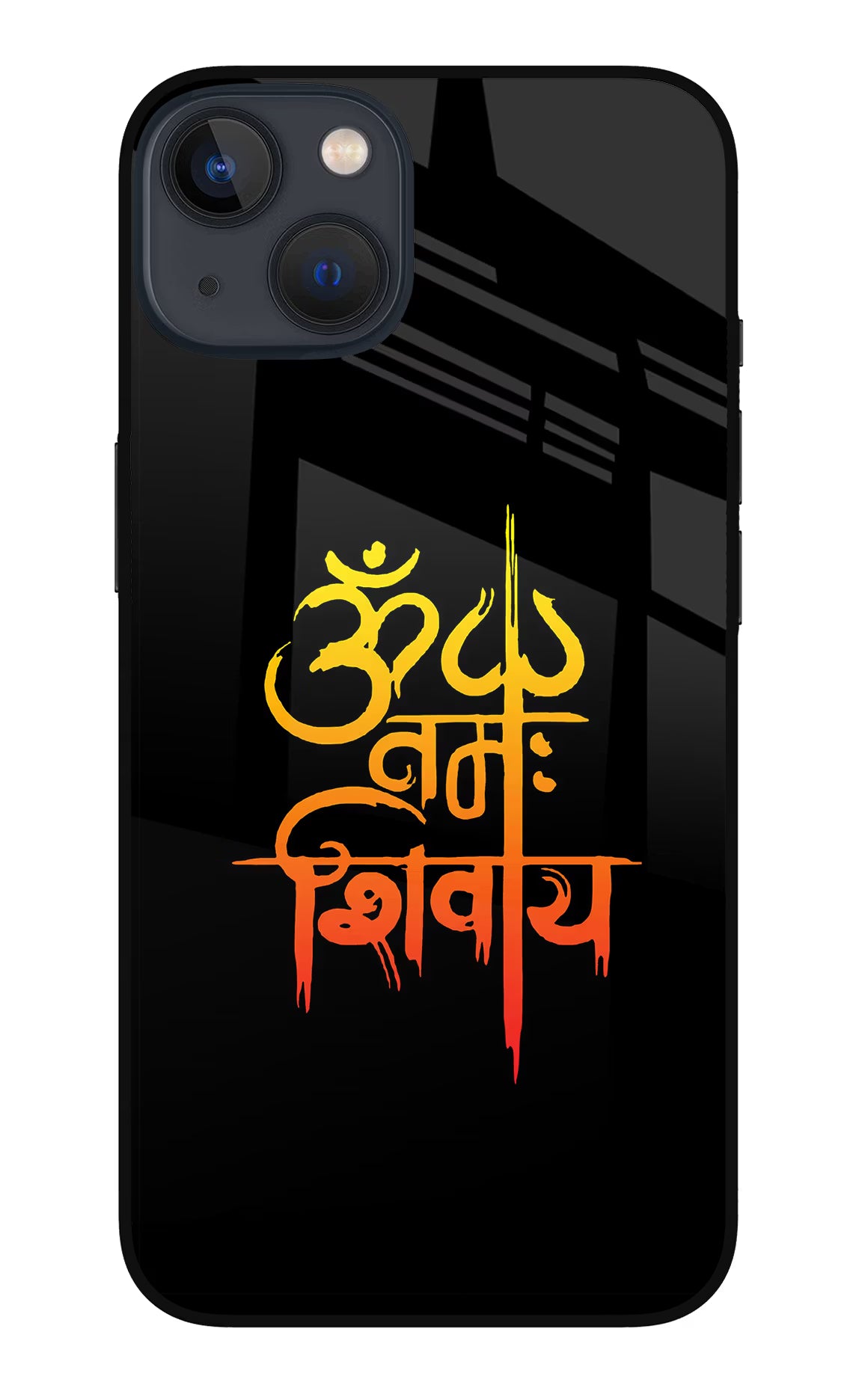 Om Namah Shivay iPhone 13 Mini Glass Case - Om Namah Shivay iPhone 13 Mini Glass Case Om Namah Shivay iPhone 13 Mini Glass Case
