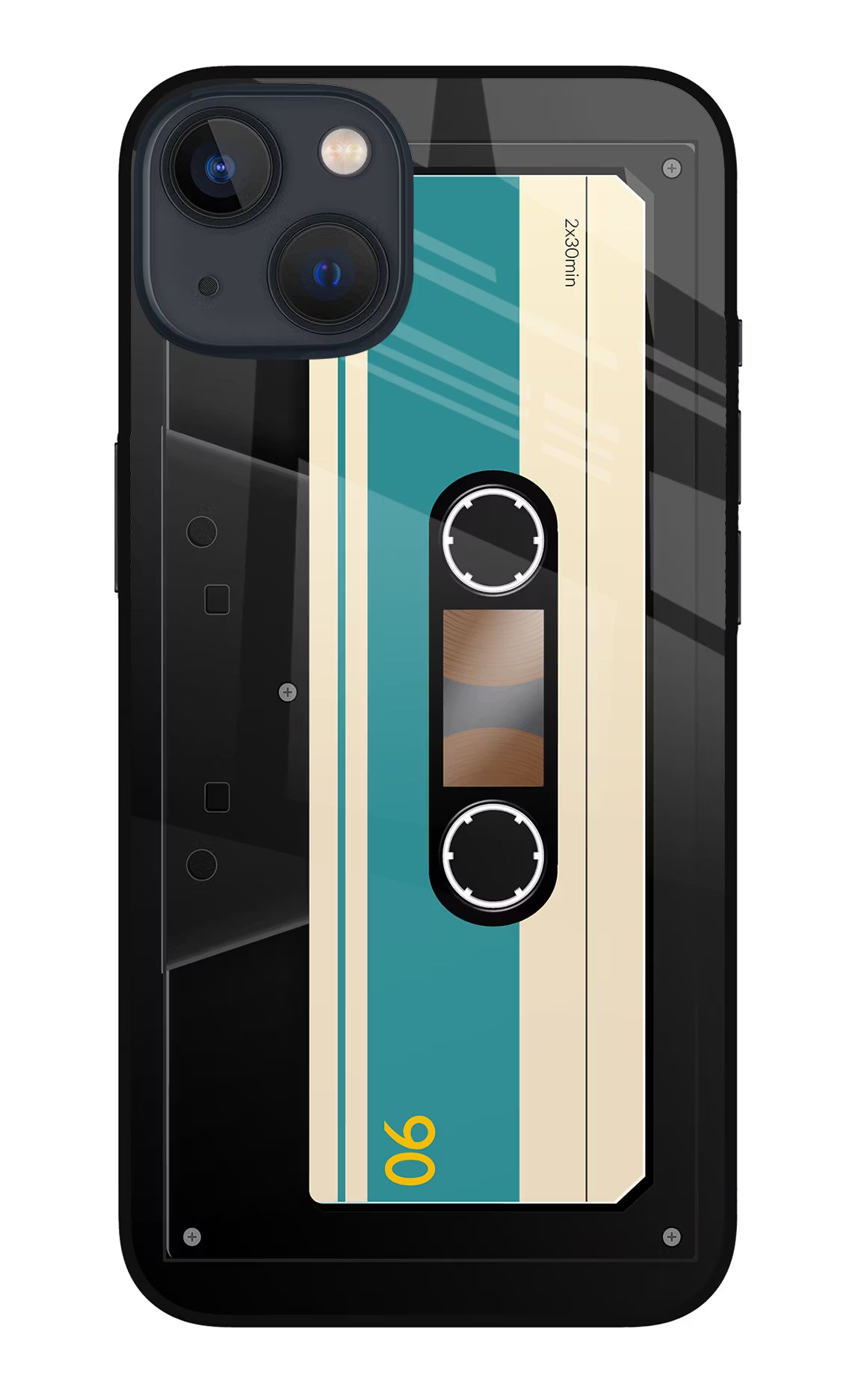 Cassette iPhone 13 Mini Glass Case - Cassette iPhone 13 Mini Glass Case Cassette iPhone 13 Mini Glass Case