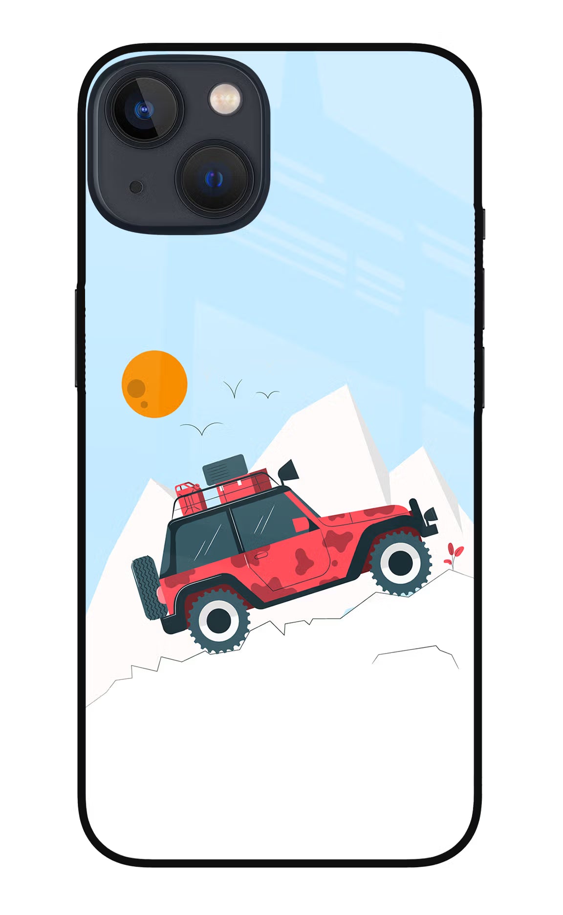 Mountain Trail Beast iPhone 13 Mini Glass Case - Mountain Trail Beast iPhone 13 Mini Glass Case Mountain Trail Beast iPhone 13 Mini Glass Case