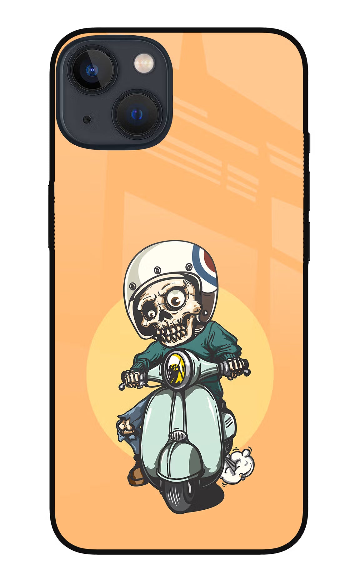 Undead Biker iPhone 13 Mini Glass Case - Undead Biker iPhone 13 Mini Glass Case Undead Biker iPhone 13 Mini Glass Case