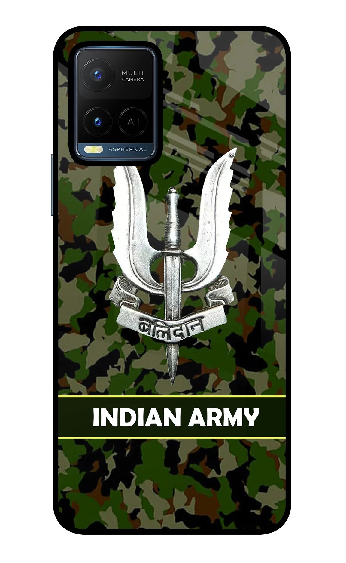 Balidan Indian Logo Vivo Y21/Y21s/Y33s Glass Case - Balidan Indian Logo Vivo Y21/Y21s/Y33s Glass Case Balidan Indian Logo Vivo Y21/Y21s/Y33s Glass Case