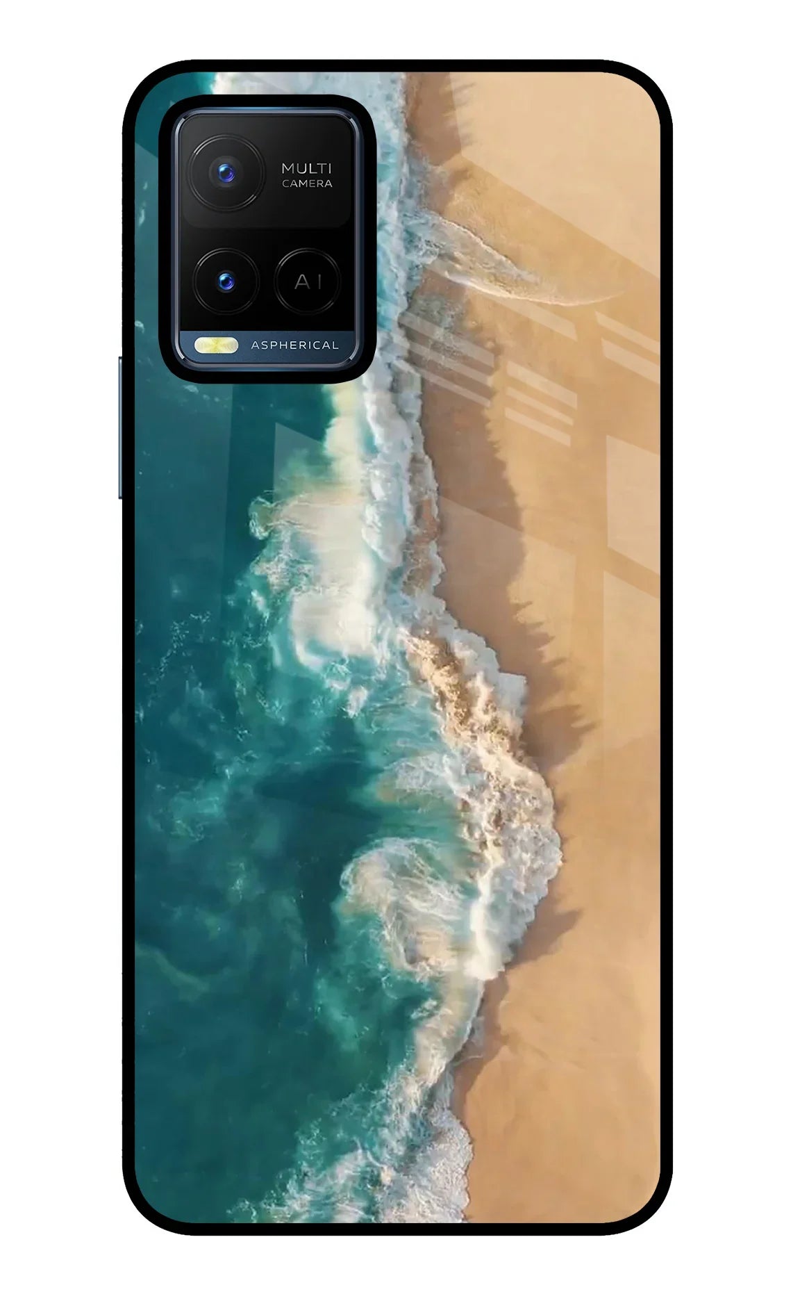Ocean Beach Vivo Y21/Y21s/Y33s Glass Case - Ocean Beach Vivo Y21/Y21s/Y33s Glass Case Ocean Beach Vivo Y21/Y21s/Y33s Glass Case